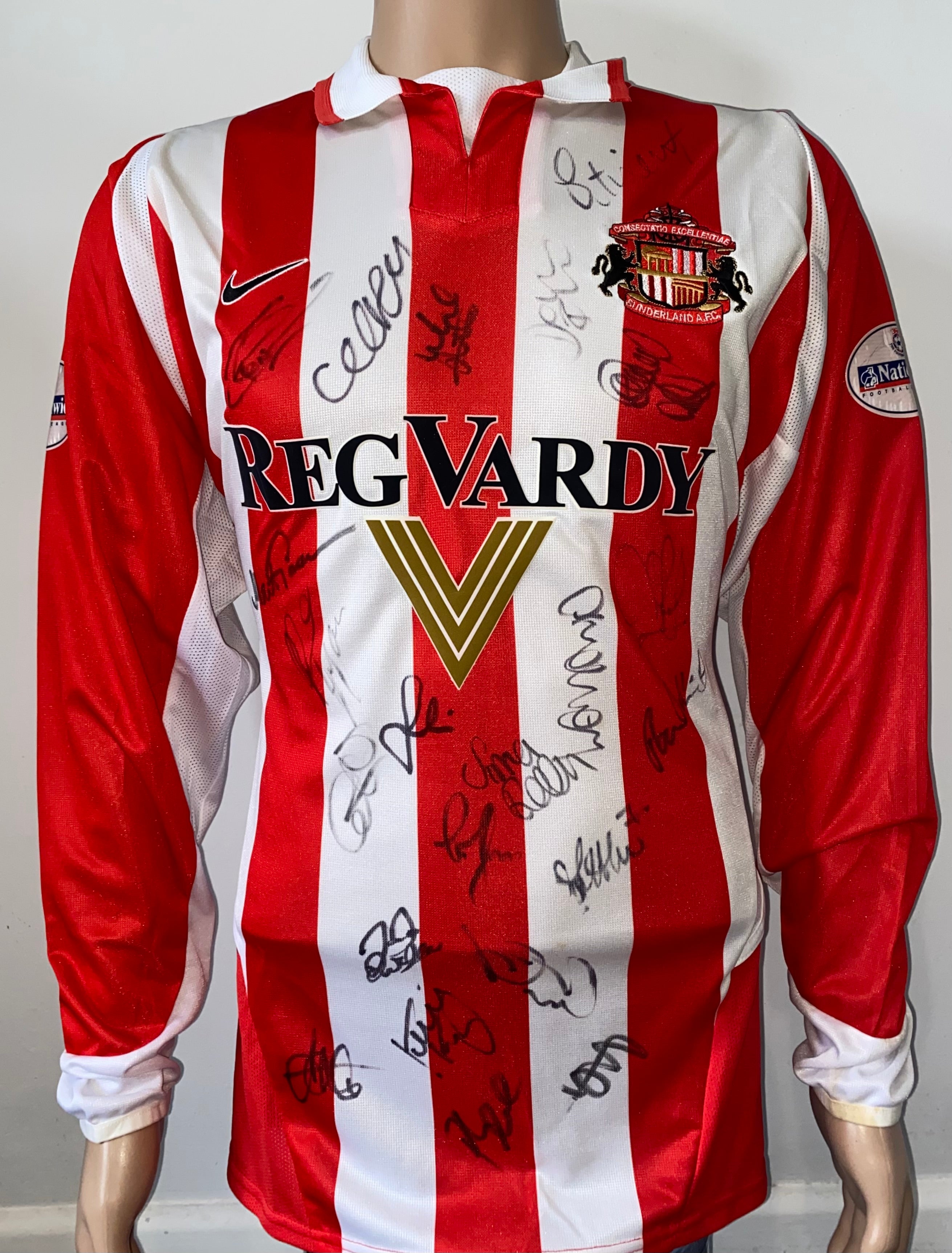 2003/04 SUNDERLAND MATCH WORN HOME SHIRT COOPER #14