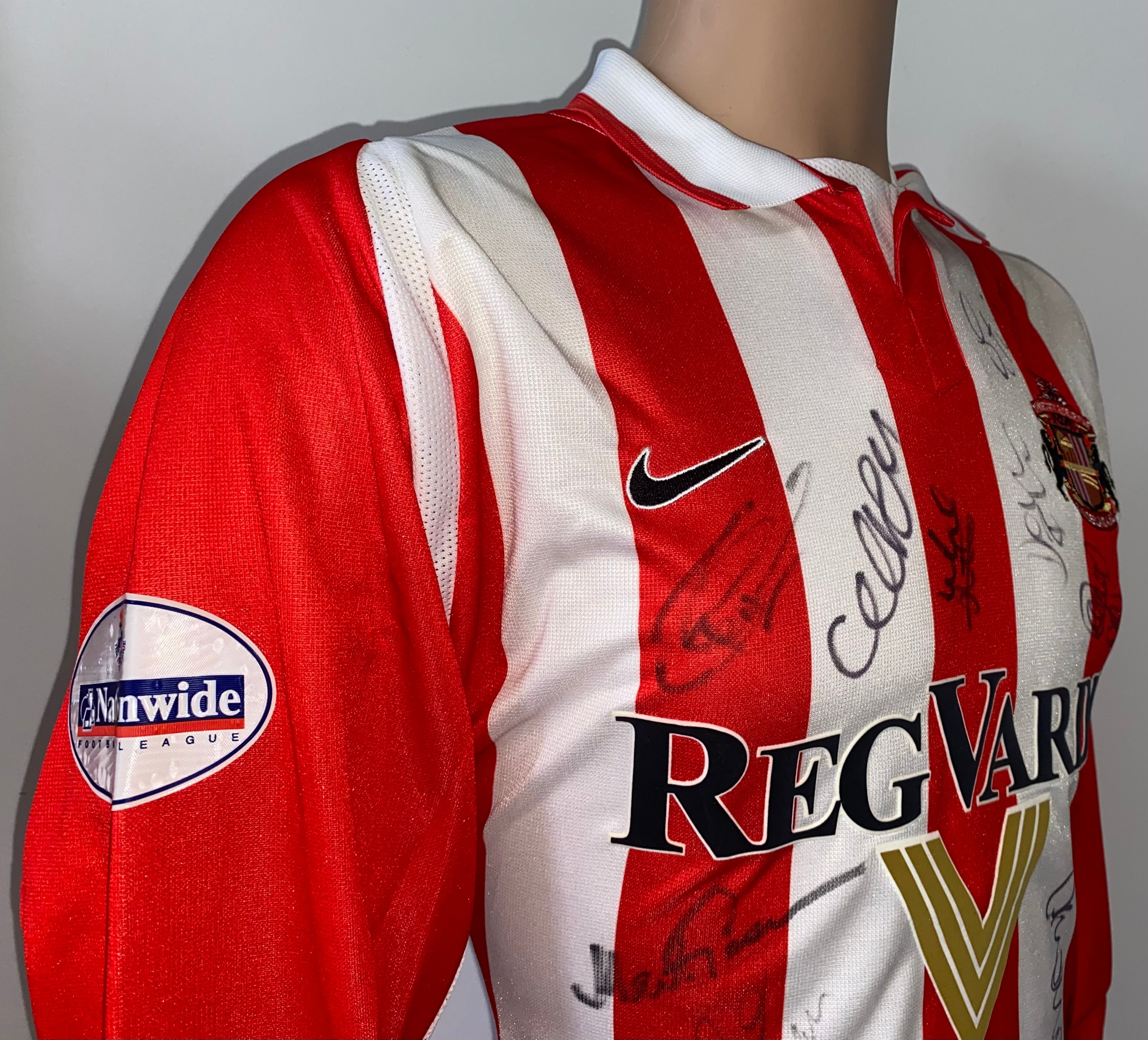 2003/04 SUNDERLAND MATCH WORN HOME SHIRT COOPER #14
