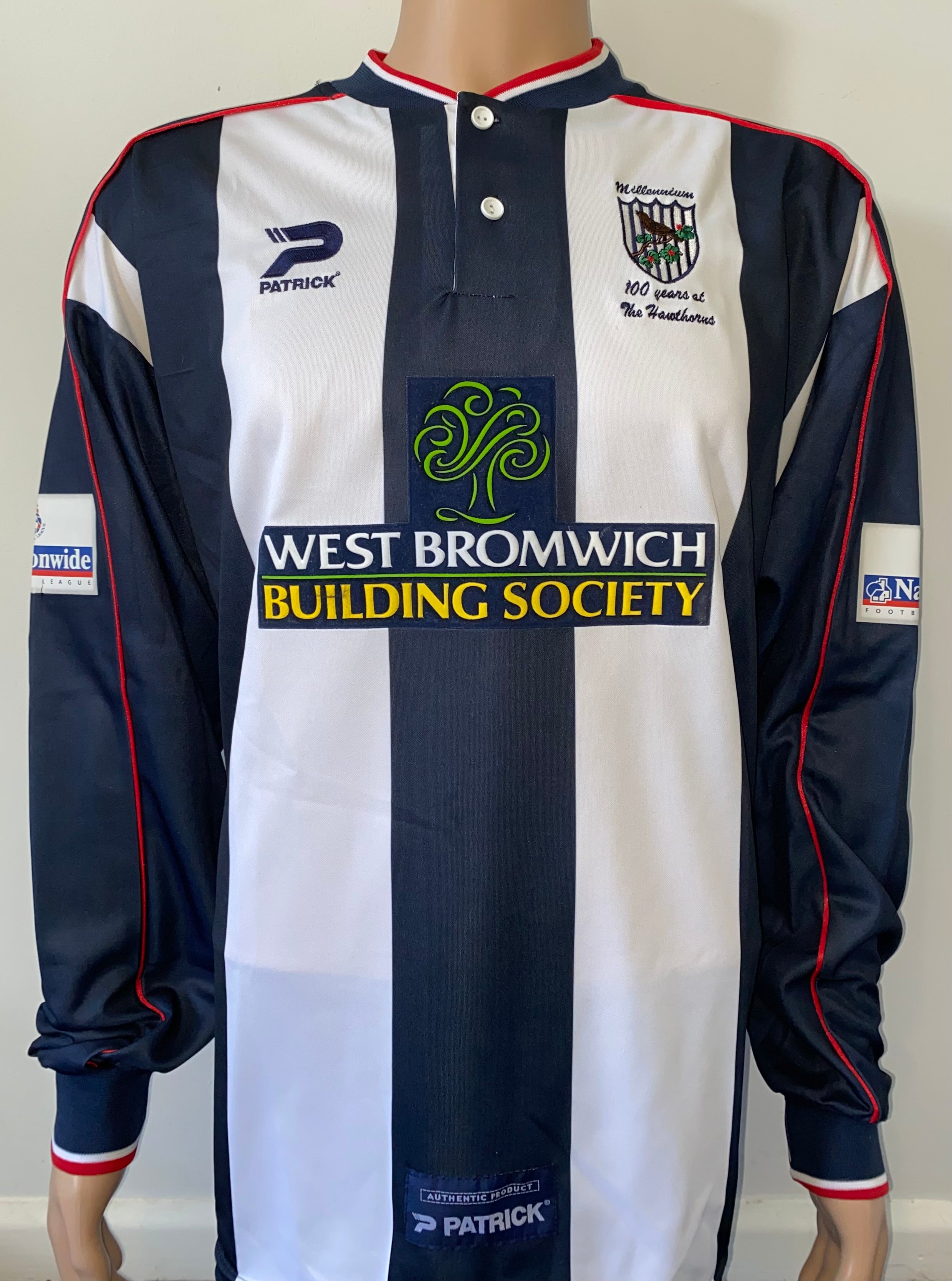 2000/01 WEST BROMWICH ALBION MATCH WORN SHIRT FABIAN DE FREITAS #18