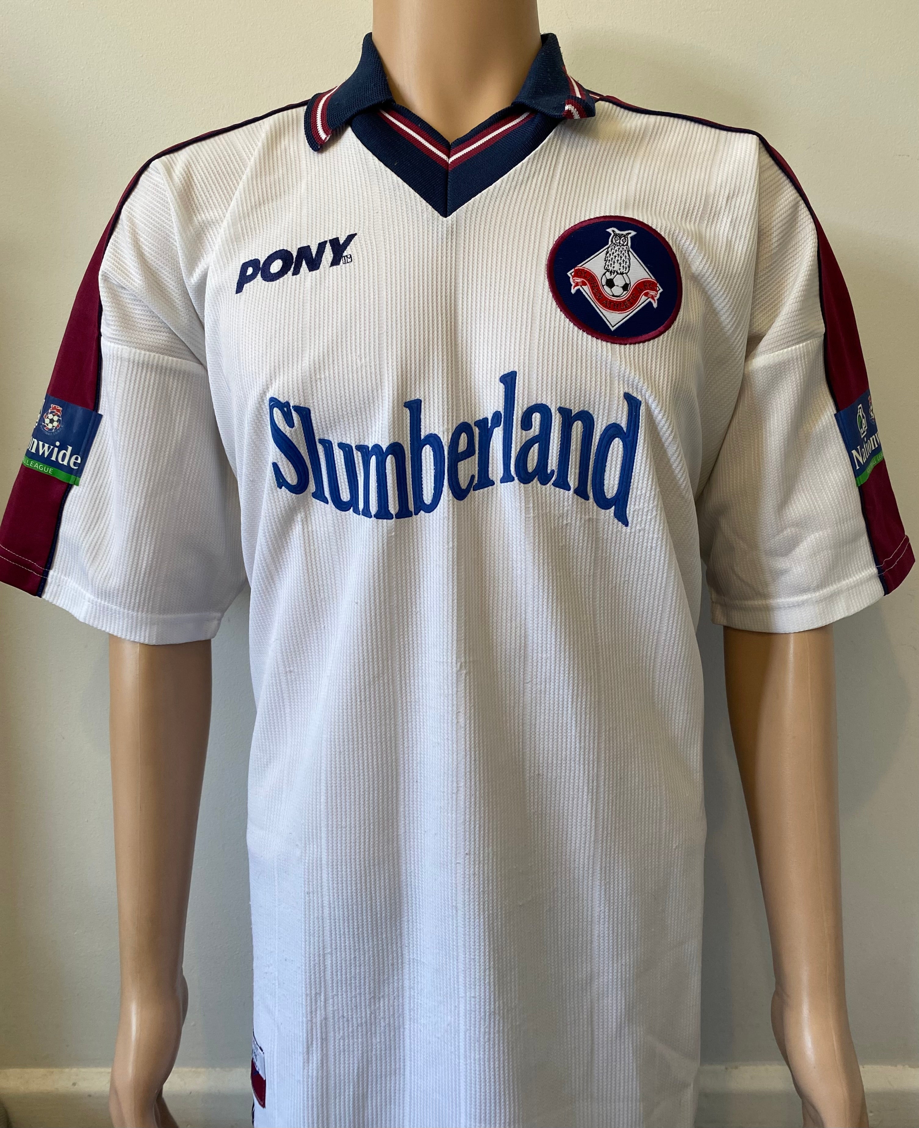 1998/99 OLDHAM ATHLETIC MATCH WORN AWAY SHIRT AGOGO #25