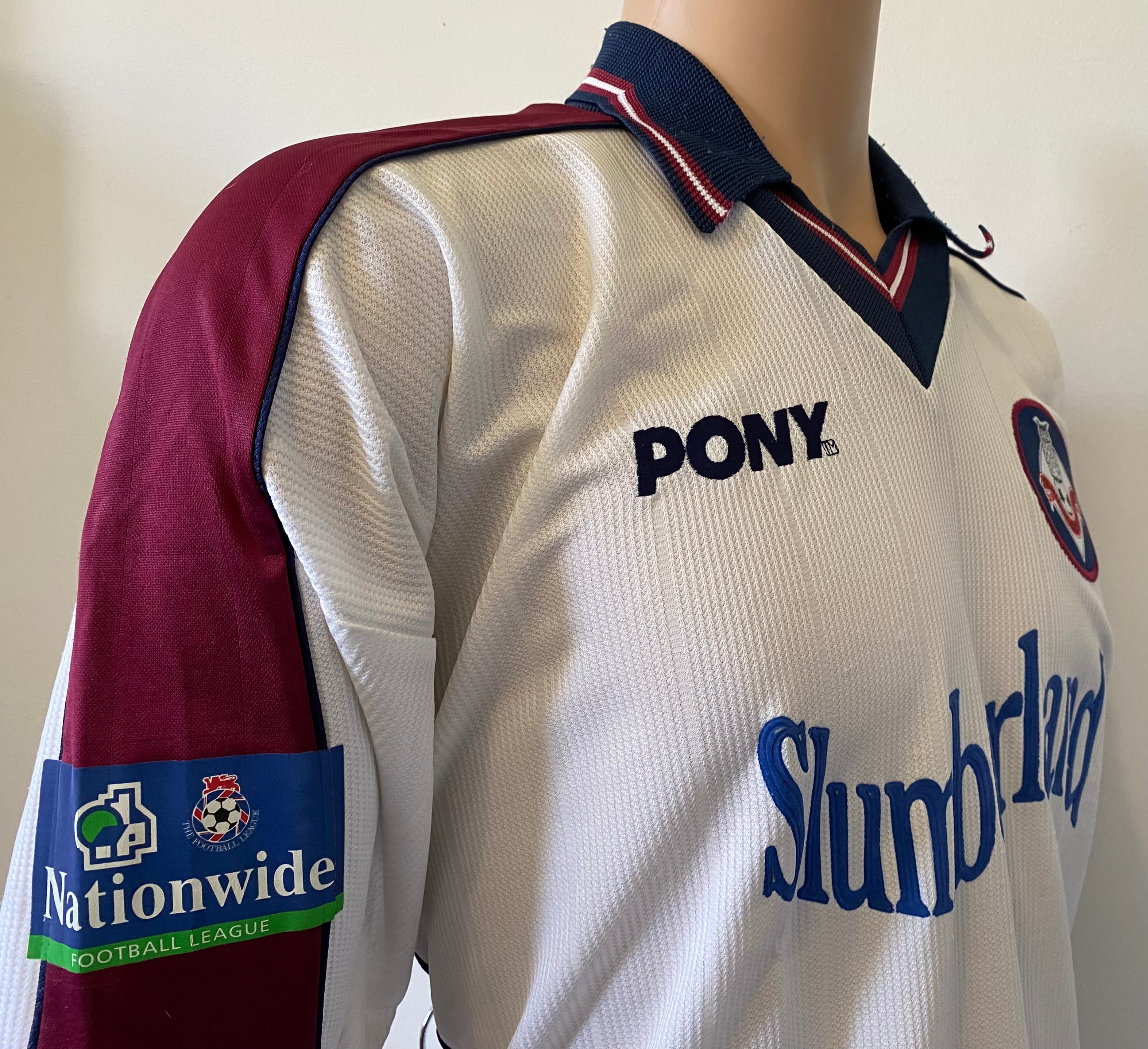 1998/99 OLDHAM ATHLETIC MATCH WORN AWAY SHIRT AGOGO #25