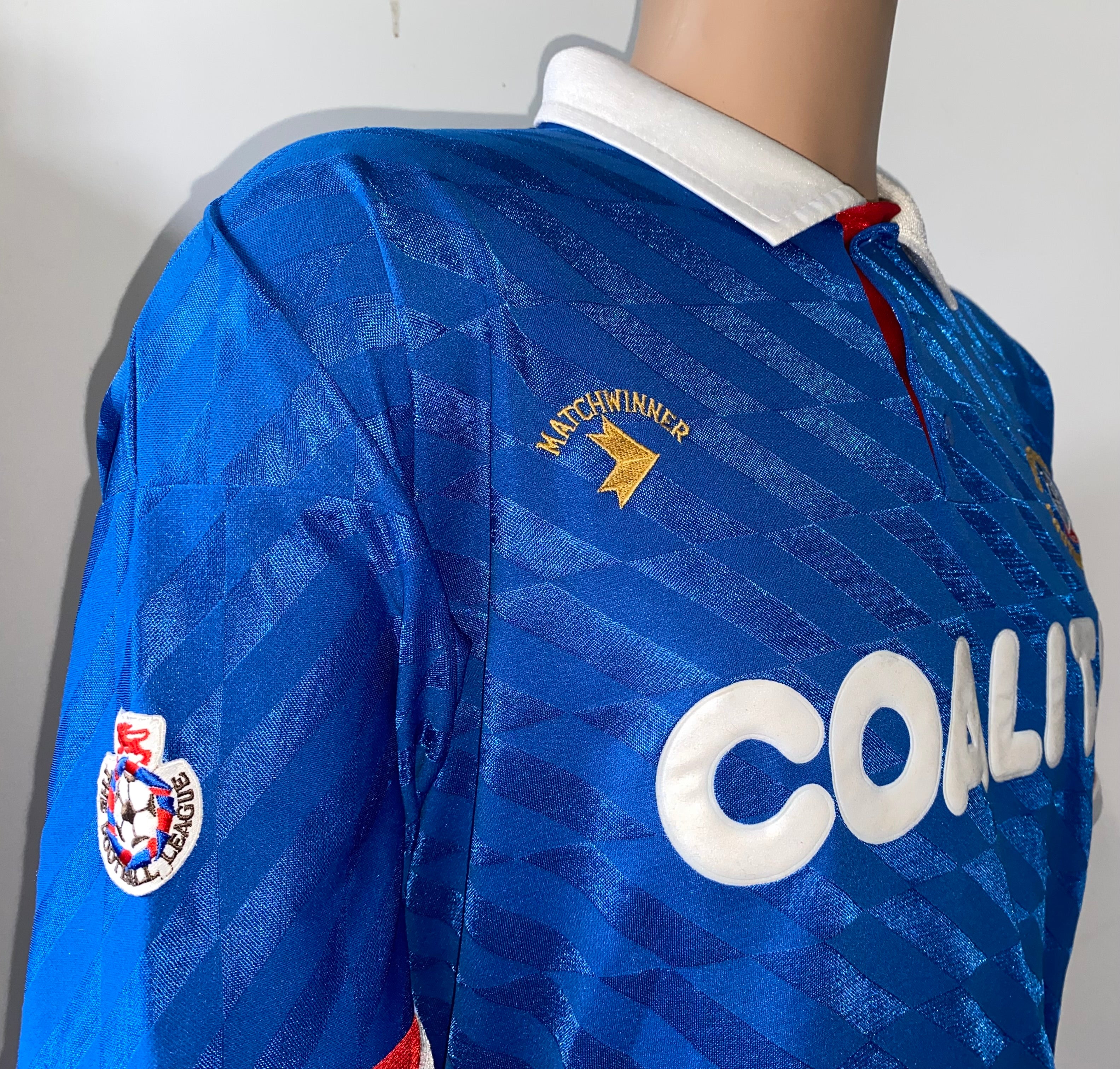 1990/91 CHESTERFIELD MATCH WORN HOME SHIRT #5