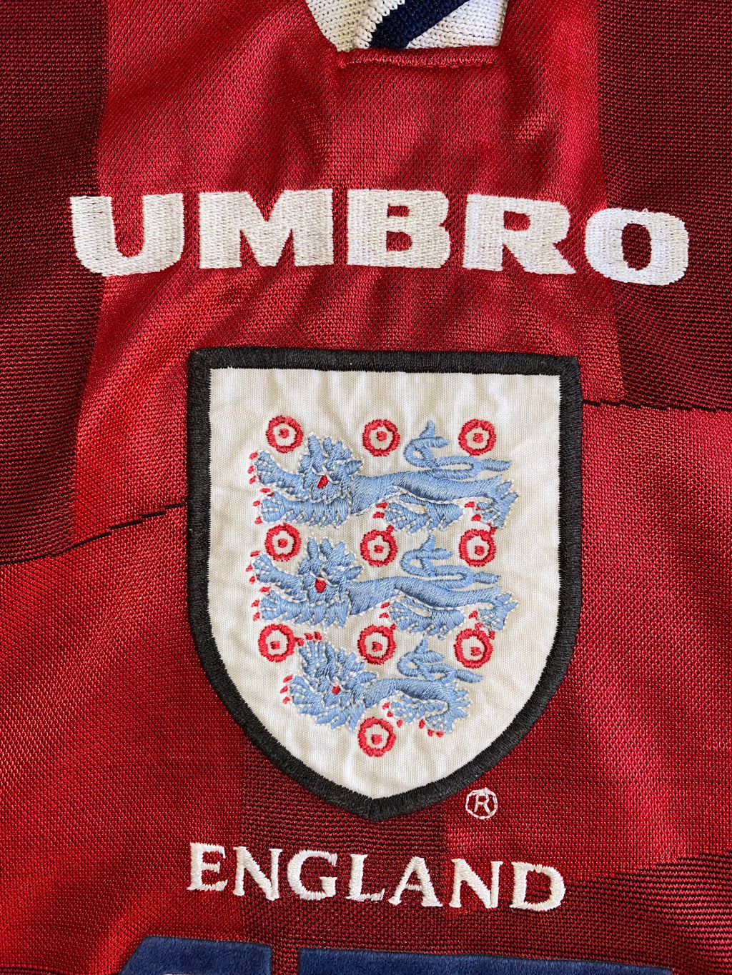 1997 ENGLAND MATCH ISSUE AWAY SHIRT #17