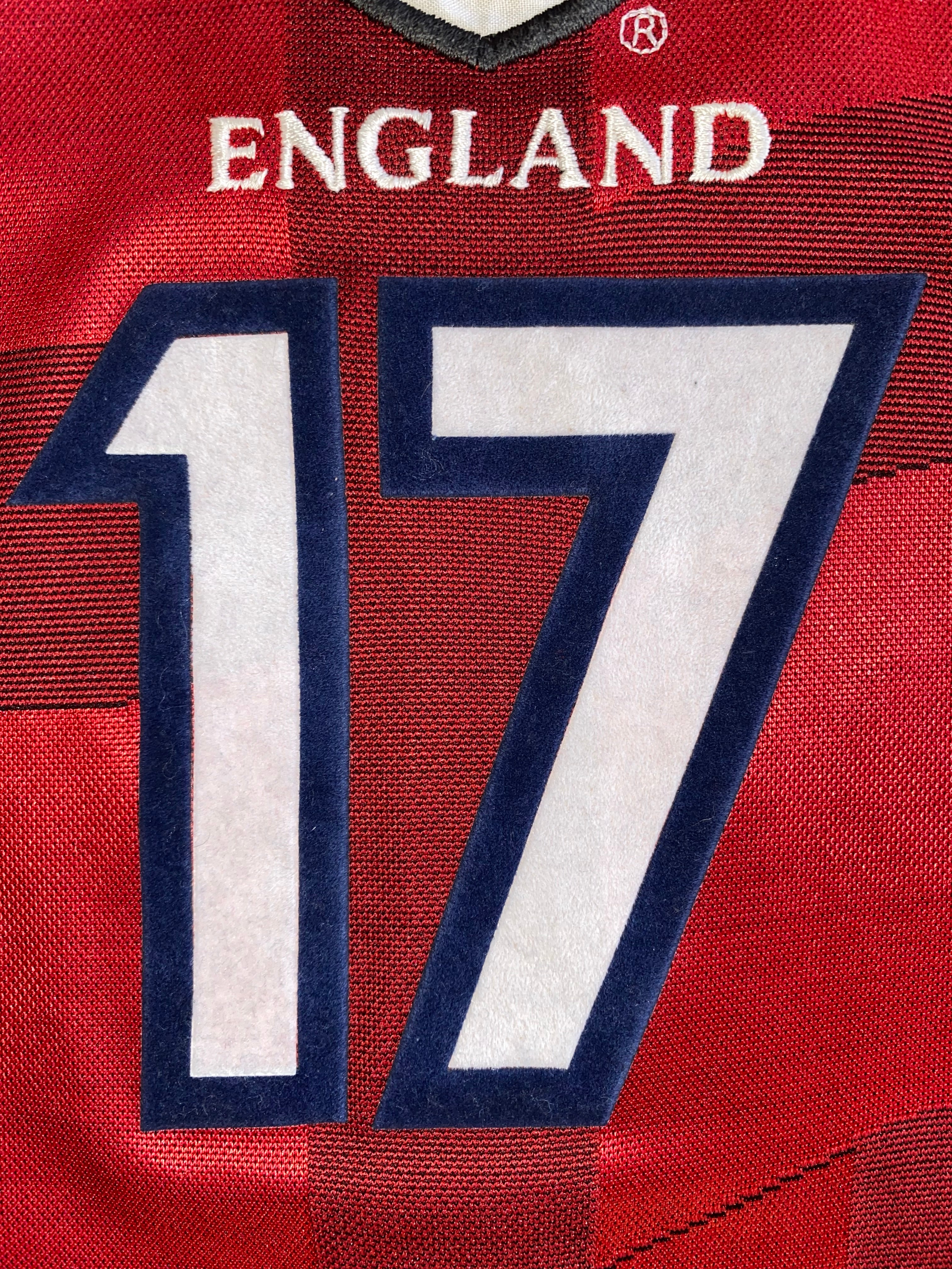 1997 ENGLAND MATCH ISSUE AWAY SHIRT #17