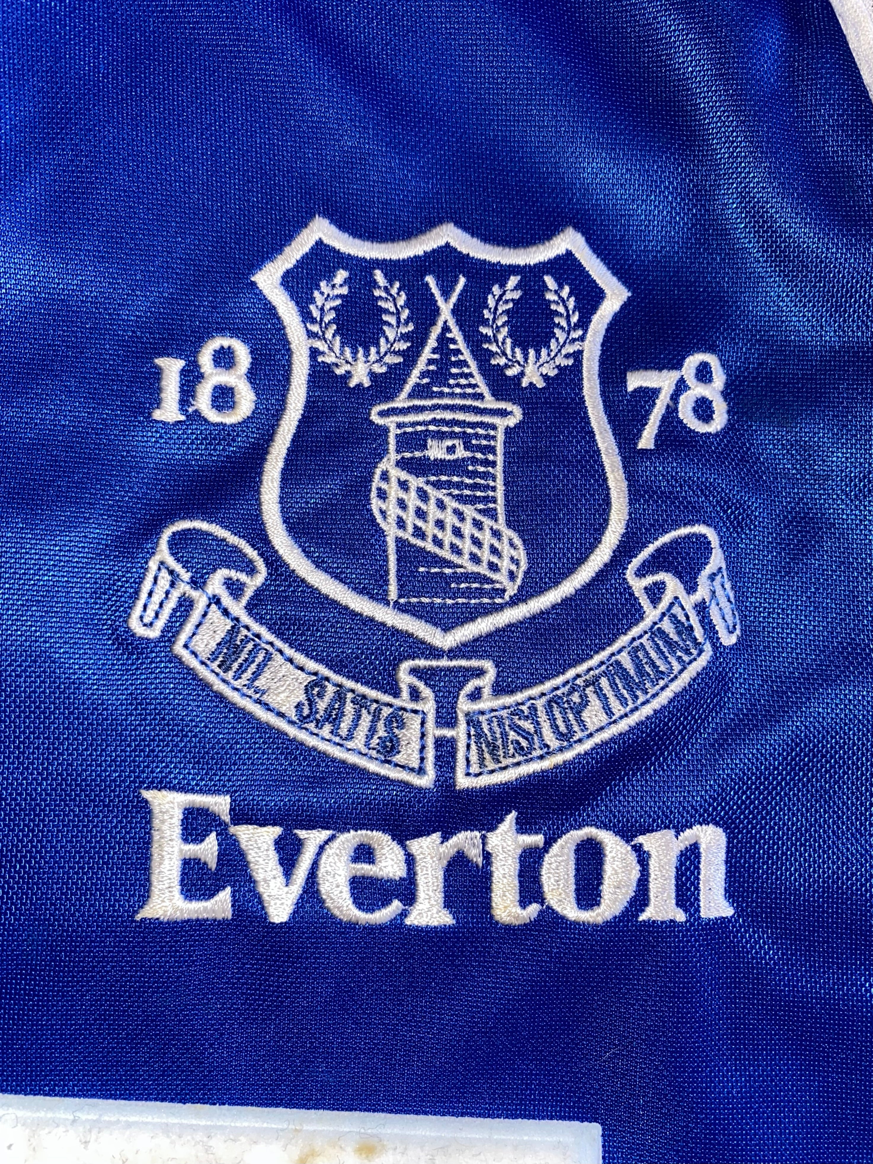 2000/01 EVERTON MATCH ISSUE HOME SHIRT (BARMBY #8)