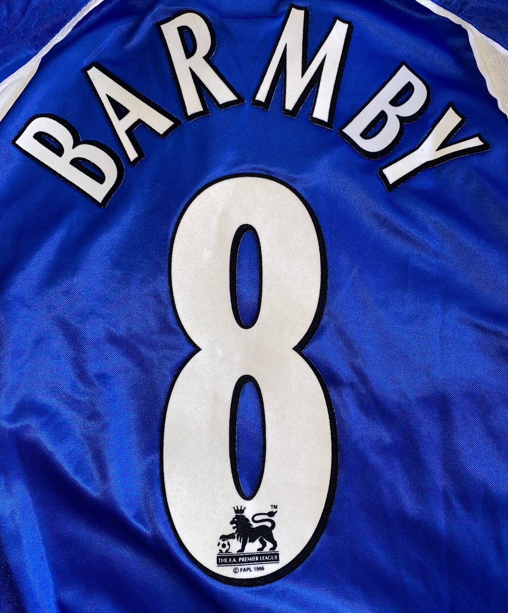 2000/01 EVERTON MATCH ISSUE HOME SHIRT (BARMBY #8)