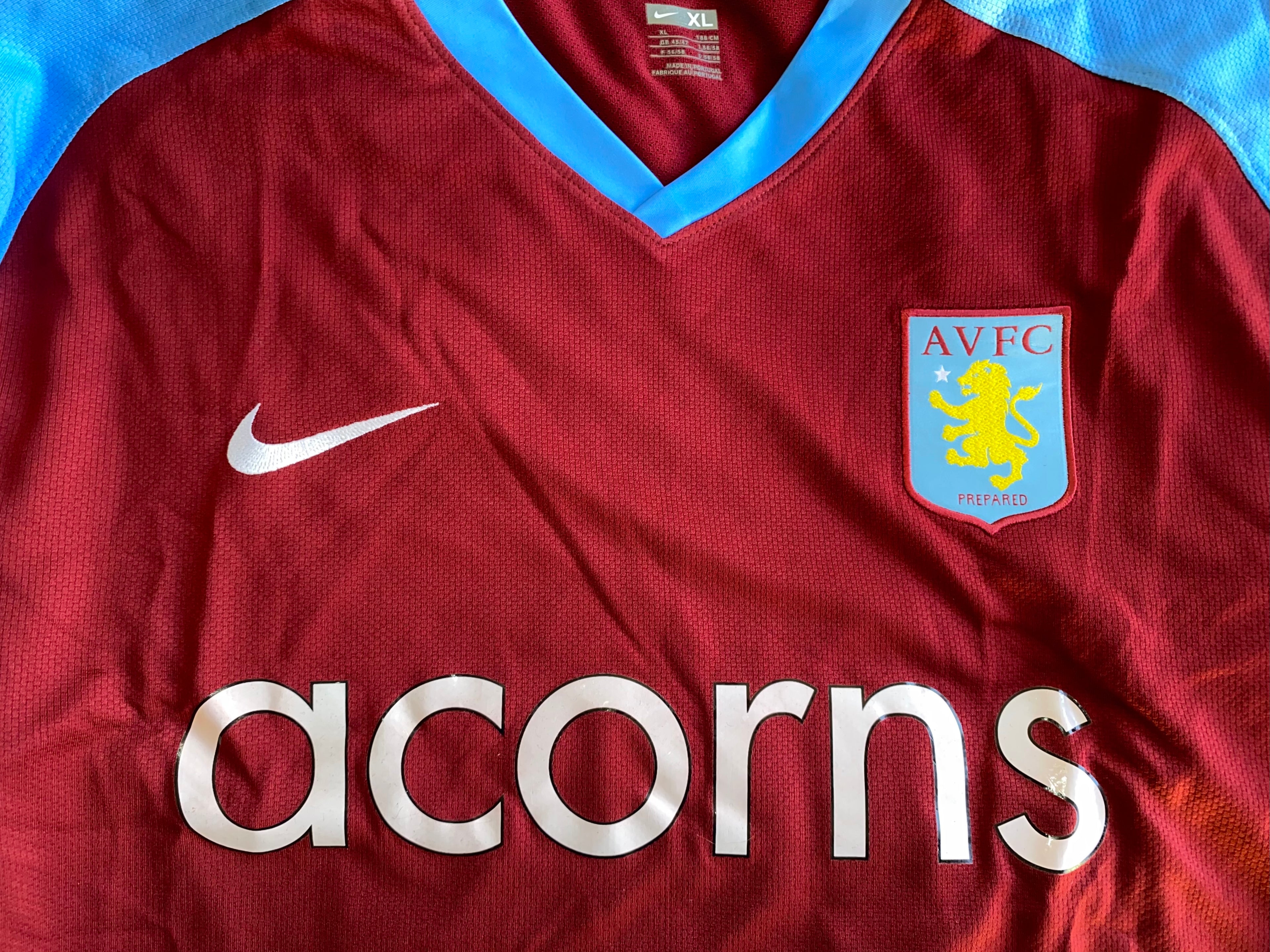 2008/09 MATCH ISSUE ASTON VILLA UEFA CUP SHIRT (O'HALLORAN #29)