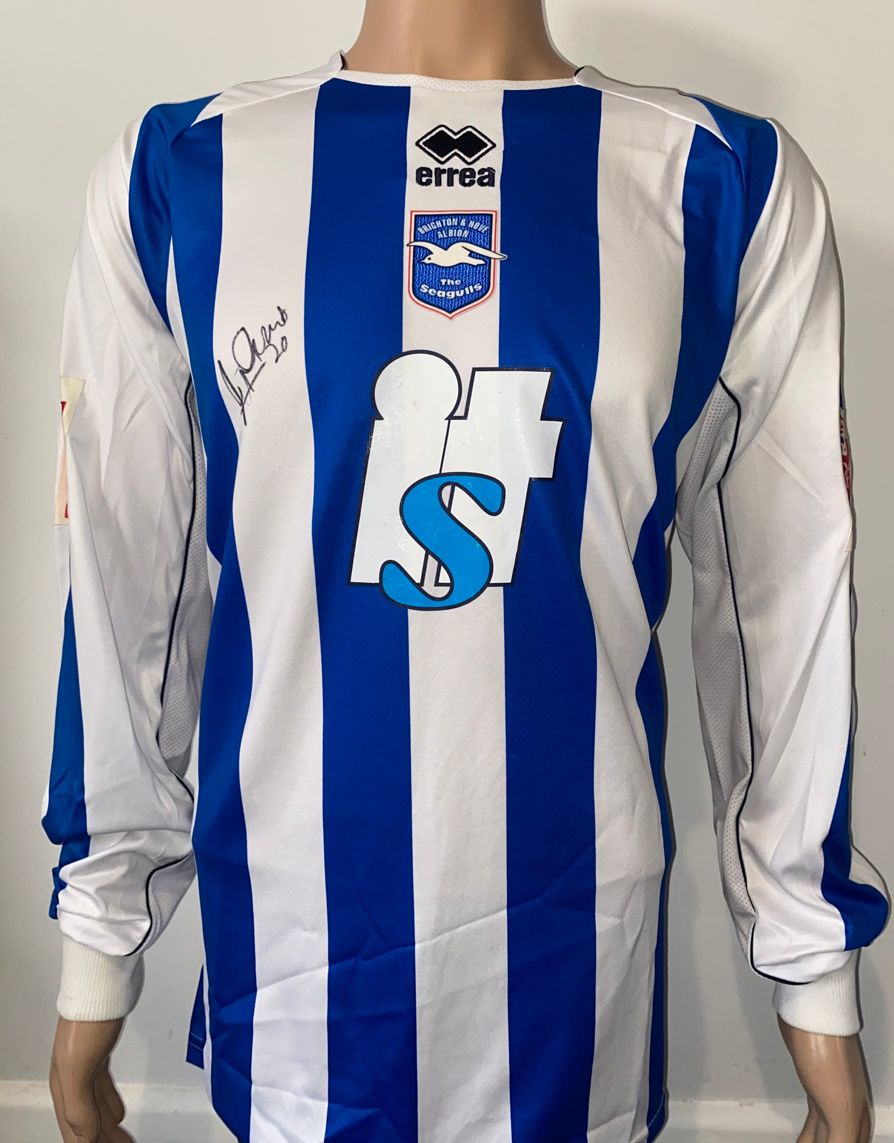 2008/09 BRIGHTON AND HOVE ALBION MATCH WORN AWAY SHIRT (CROFTS #20)