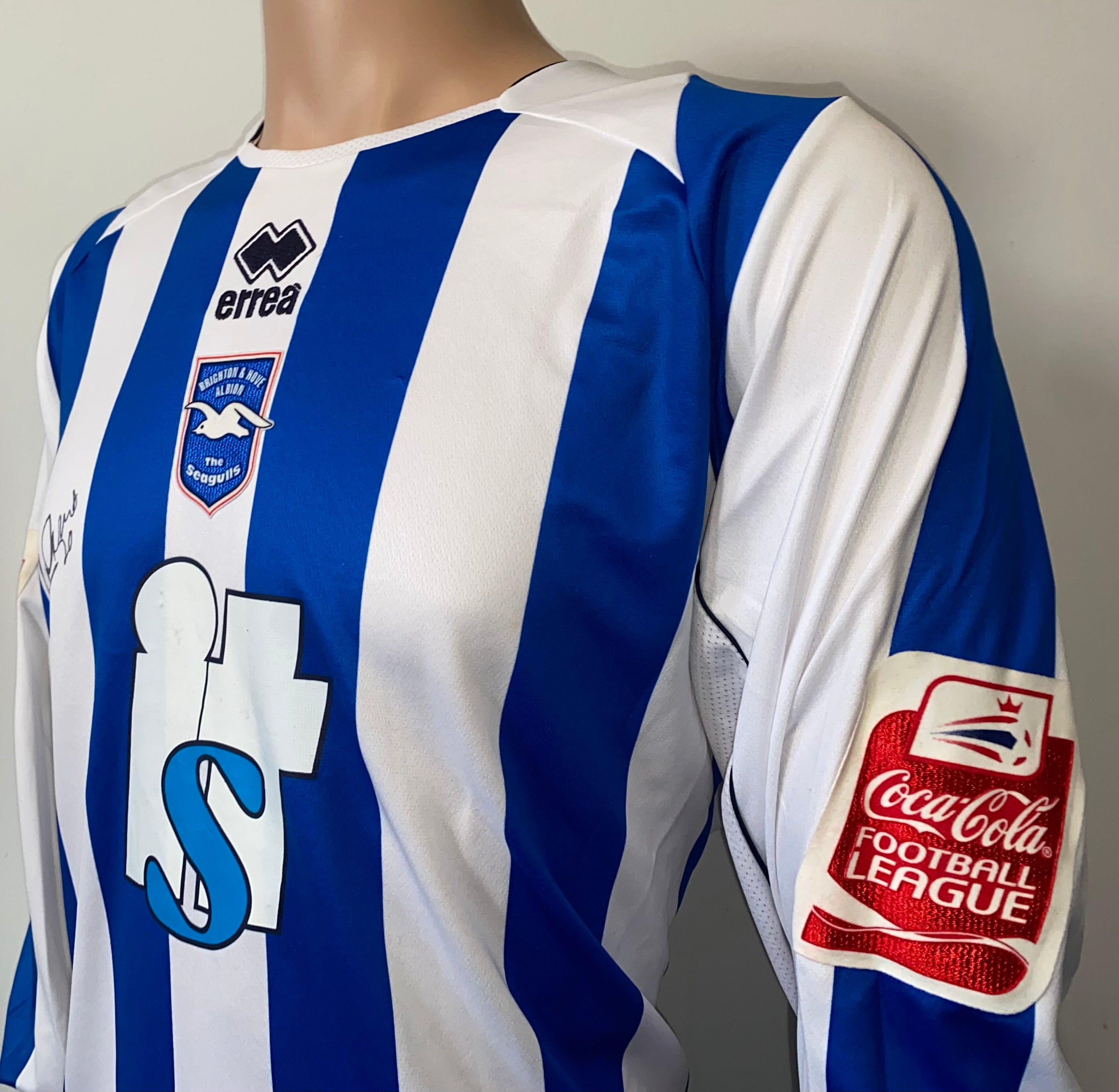 2008/09 BRIGHTON AND HOVE ALBION MATCH WORN AWAY SHIRT (CROFTS #20)