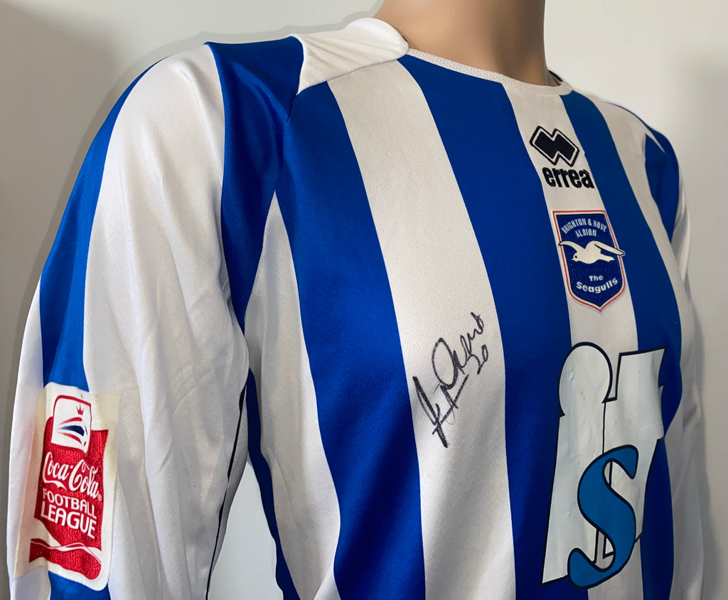 2008/09 BRIGHTON AND HOVE ALBION MATCH WORN AWAY SHIRT (CROFTS #20)