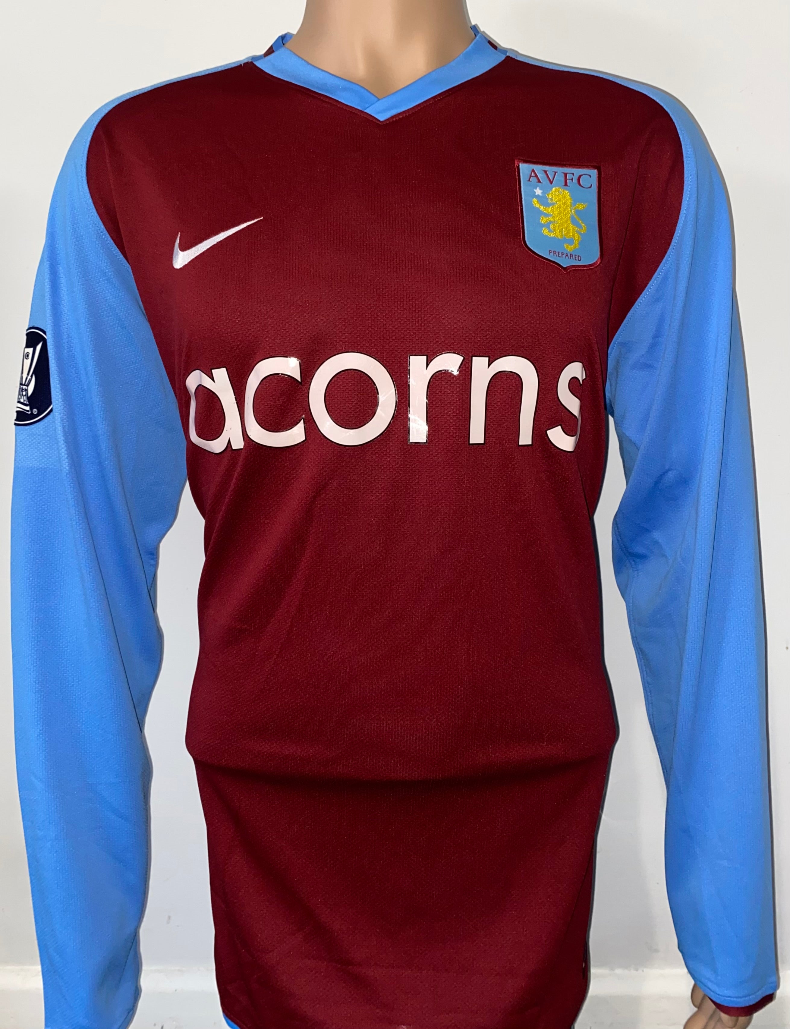 2008/09 MATCH ISSUE ASTON VILLA UEFA CUP SHIRT (O'HALLORAN #29)