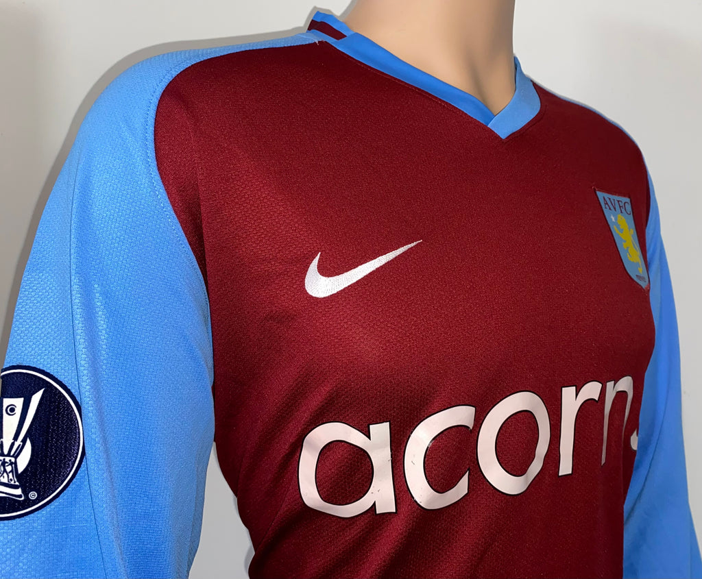 2008/09 MATCH ISSUE ASTON VILLA UEFA CUP SHIRT (O'HALLORAN #29)