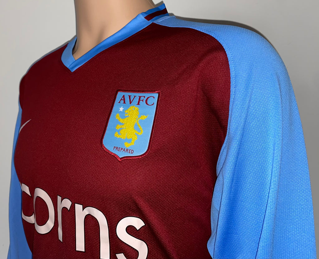 2008/09 MATCH ISSUE ASTON VILLA UEFA CUP SHIRT (O'HALLORAN #29)