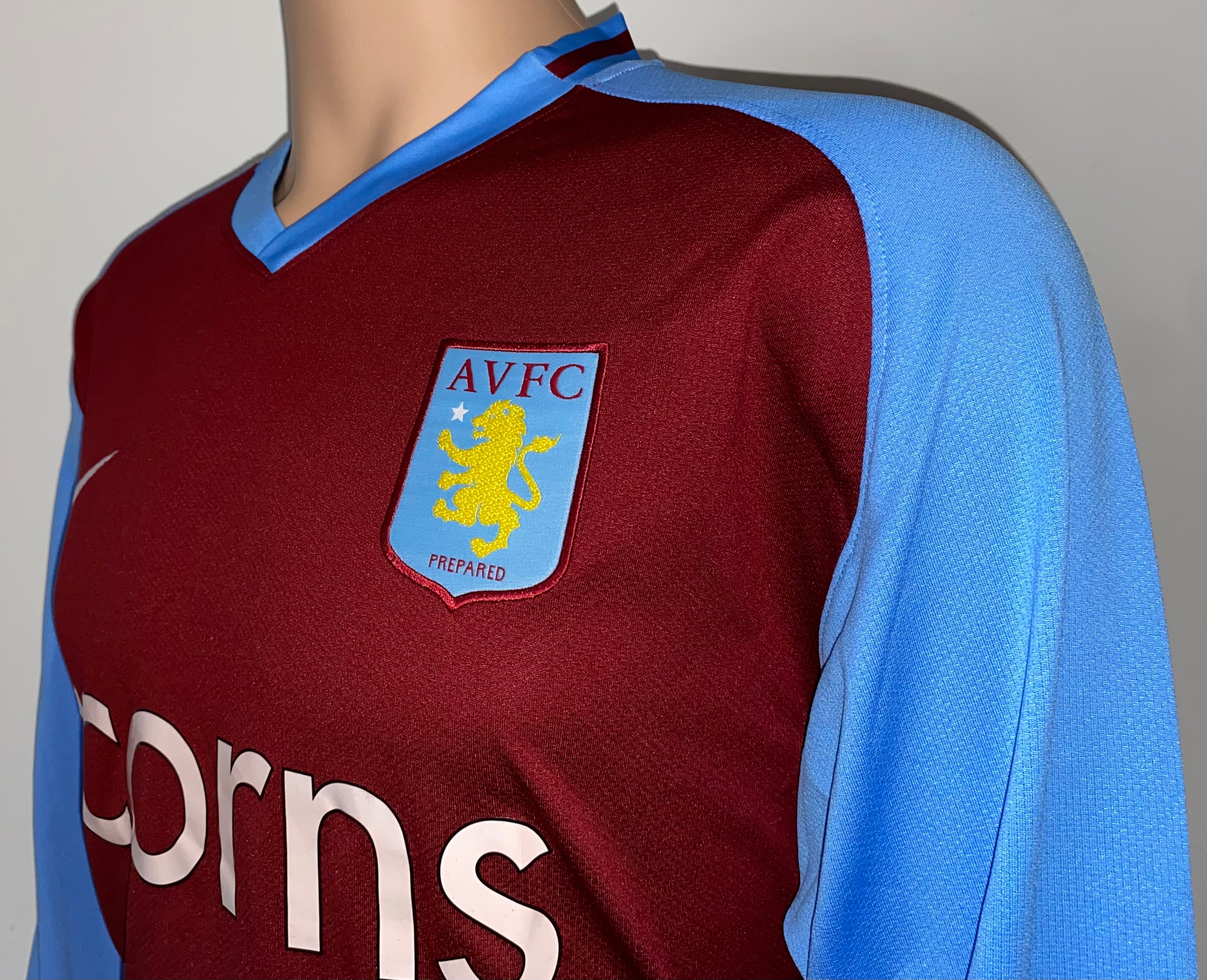 2008/09 MATCH ISSUE ASTON VILLA UEFA CUP SHIRT (O'HALLORAN #29)