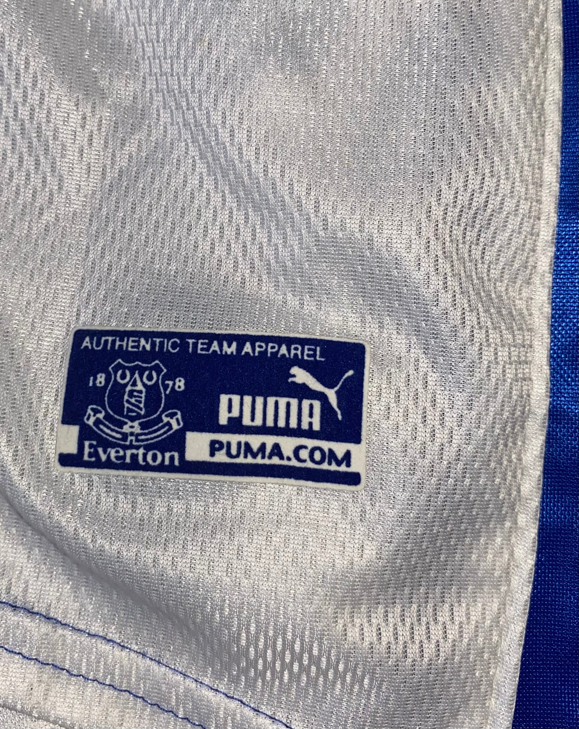 2000/01 EVERTON MATCH ISSUE HOME SHIRT (BARMBY #8)
