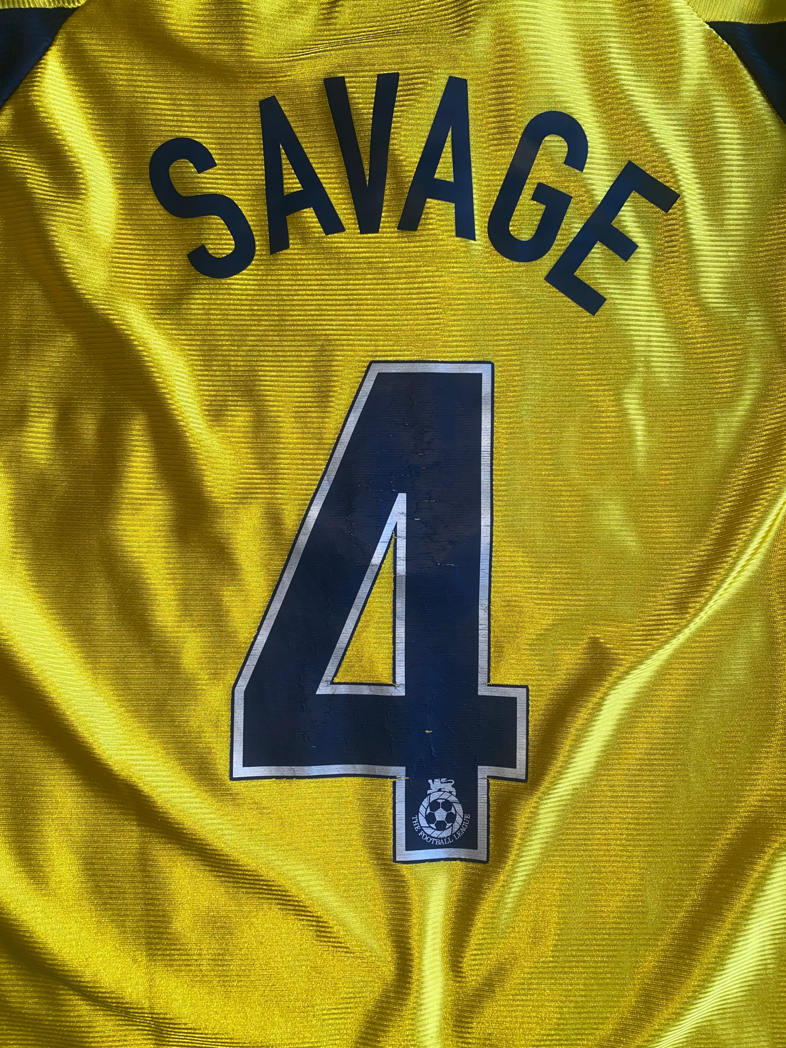 2001/02 OXFORD UNITED MATCH WORN HOME SHIRT (SAVAGE #4)