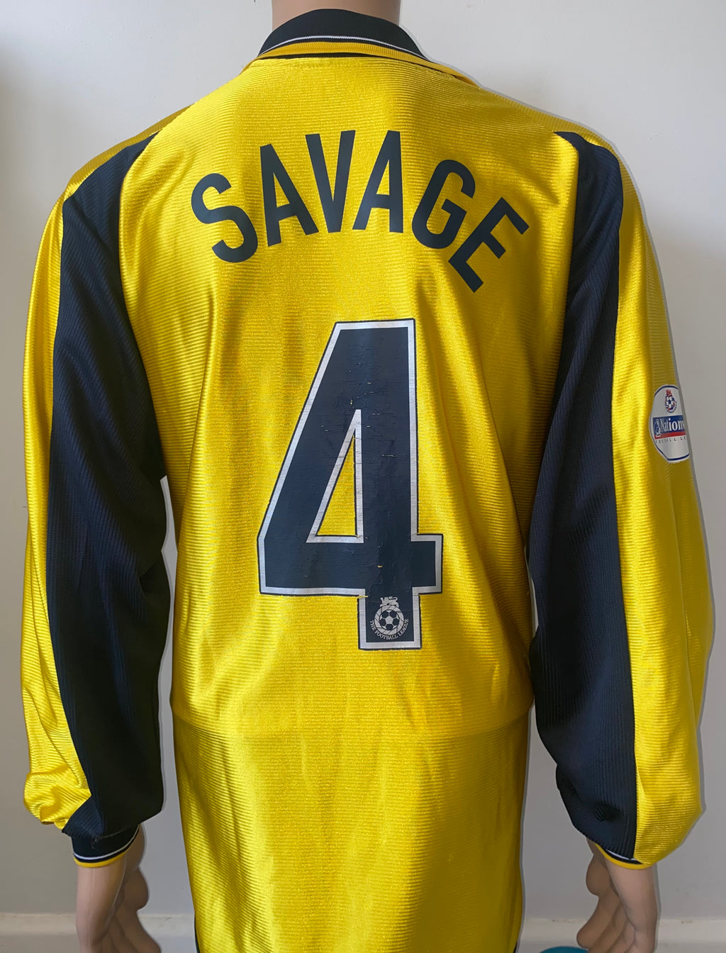 2001/02 OXFORD UNITED MATCH WORN HOME SHIRT (SAVAGE #4)