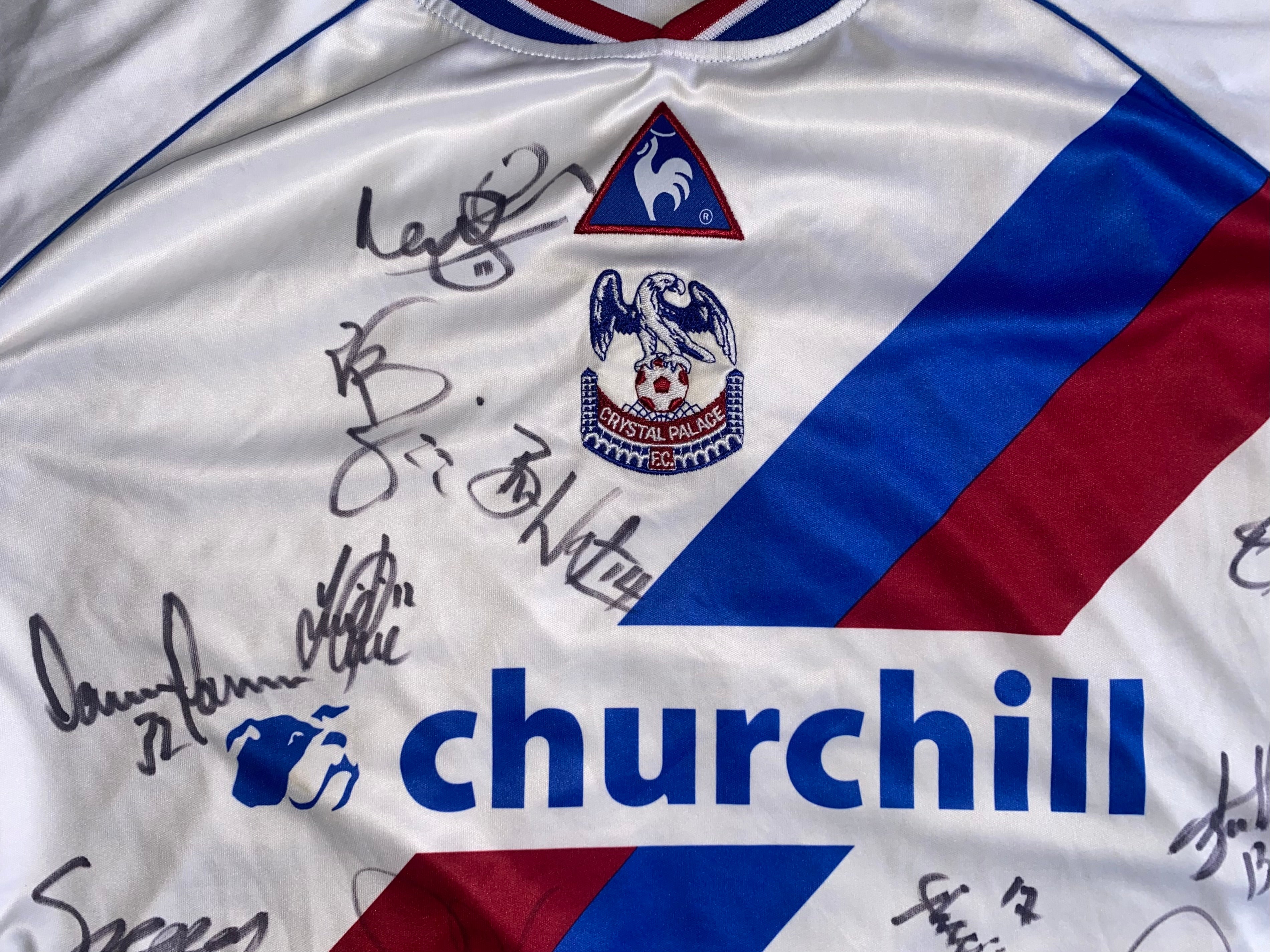 2002/03 CRYSTAL PALACE LE COQ SPORTIF MATCH WORN AWAY SHIRT (FLEMING #2)