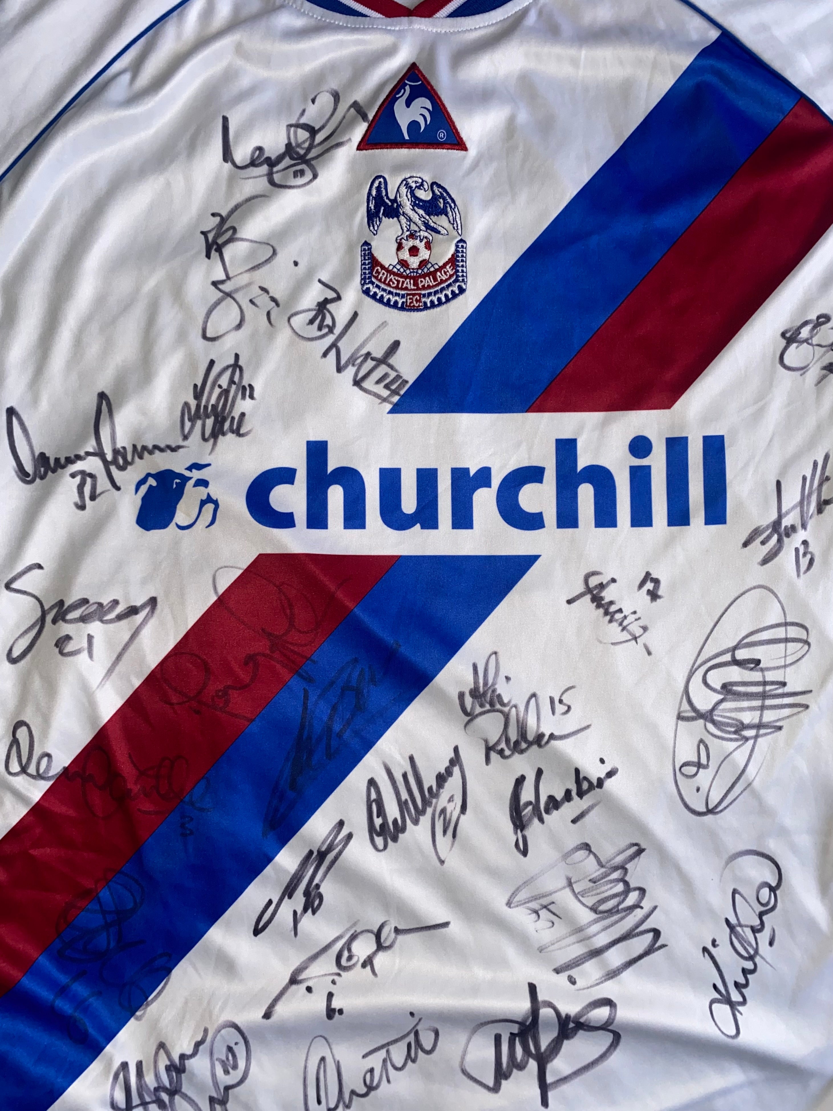 2002/03 CRYSTAL PALACE LE COQ SPORTIF MATCH WORN AWAY SHIRT (FLEMING #2)