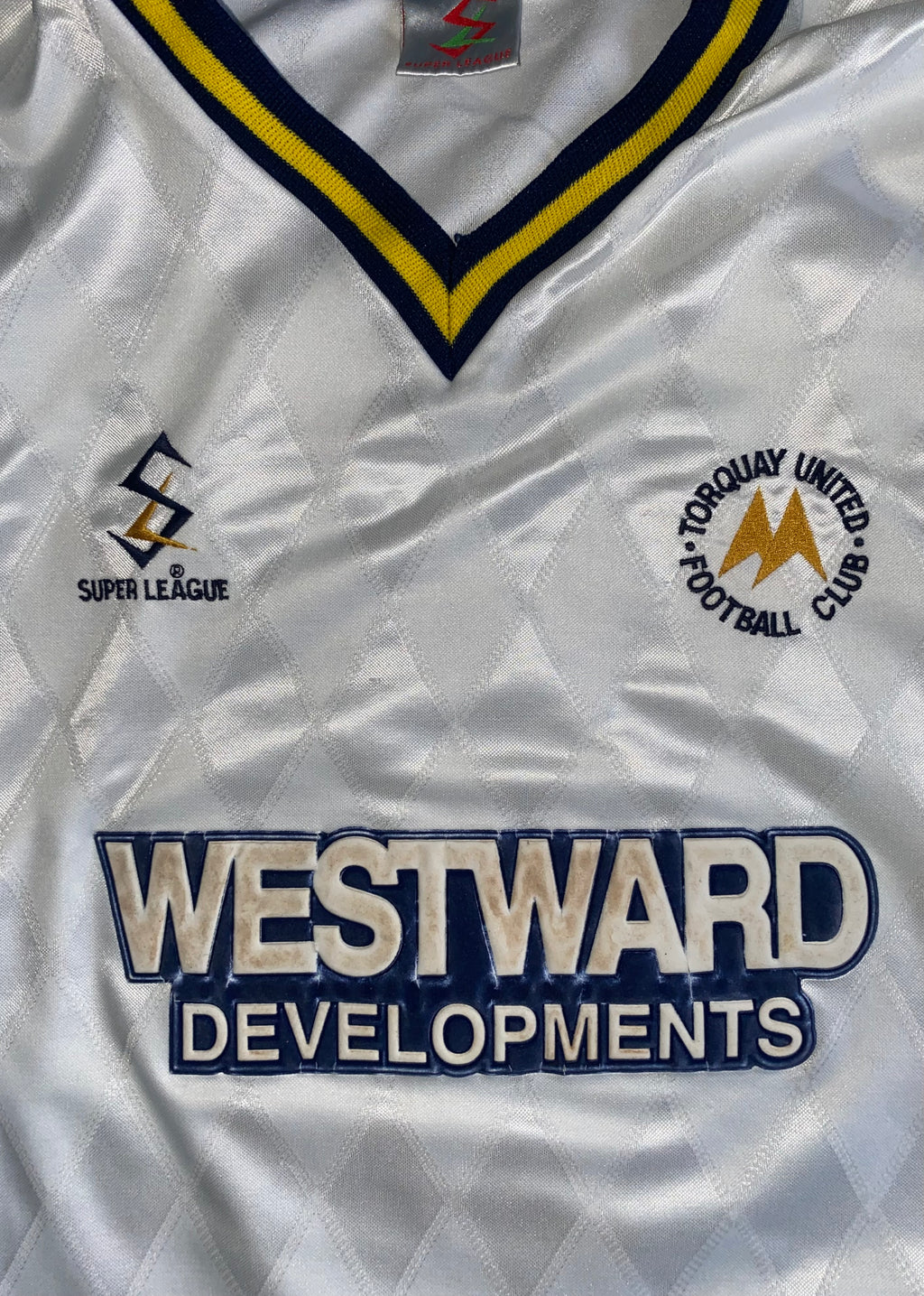 1998/99 TORQUAY UNITED MATCH WORN AWAY SHIRT #9