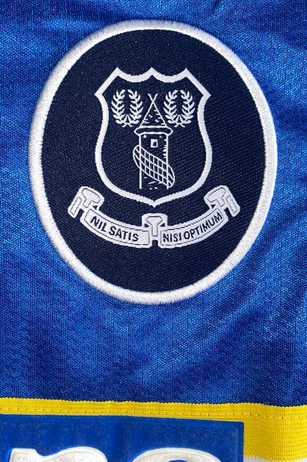 1997/98 EVERTON MATCH WORN HOME SHIRT OSTER #19