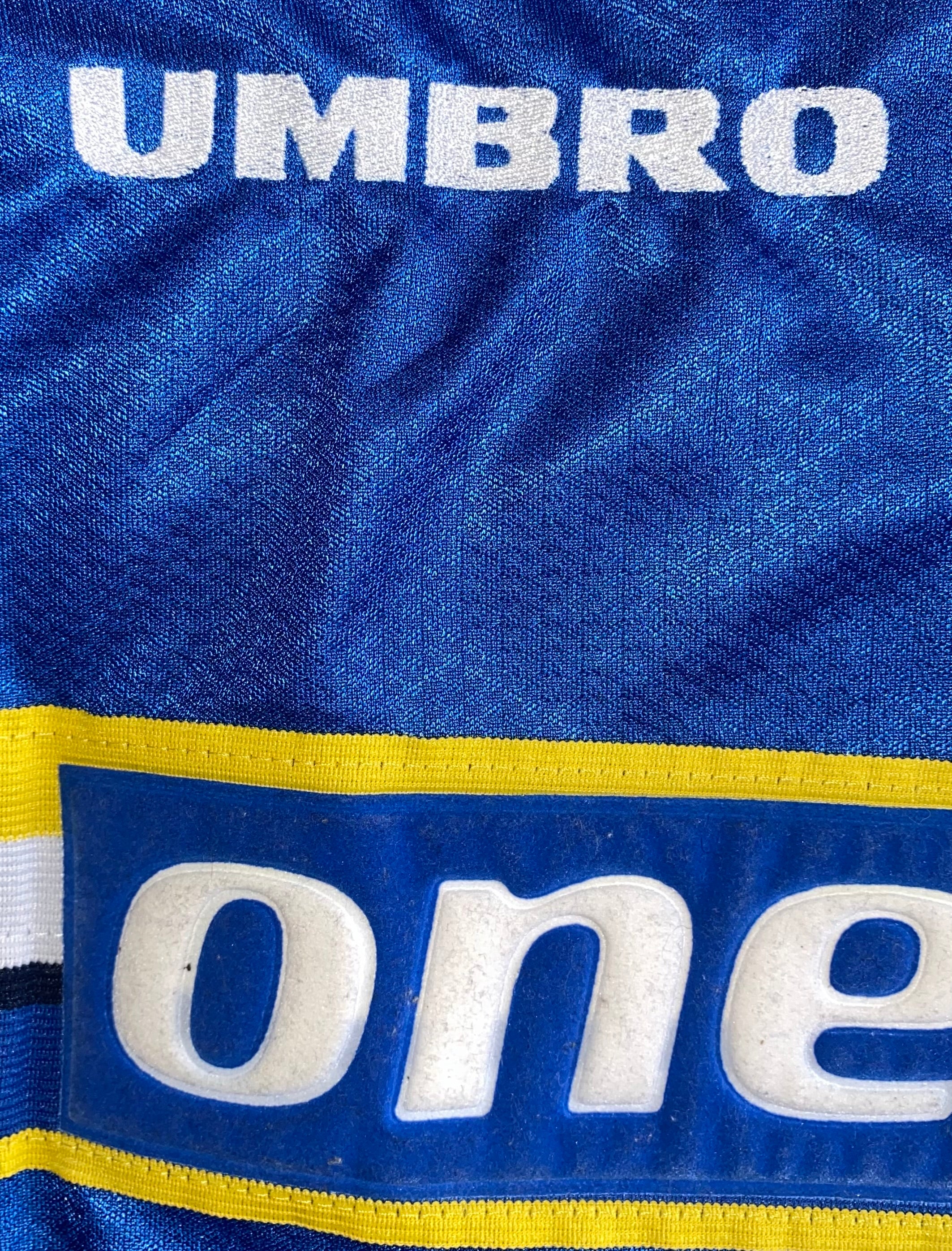 1997/98 EVERTON MATCH WORN HOME SHIRT OSTER #19