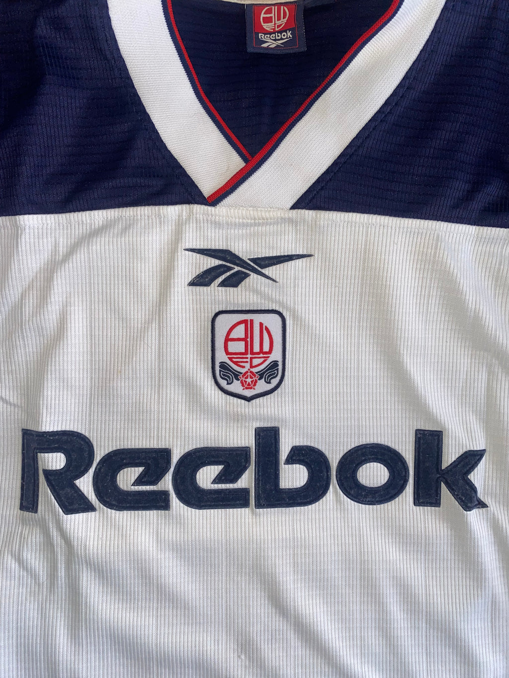 2000/01 BOLTON WANDERERS MATCH WORN HOME SHIRT (FARRELLY #23)