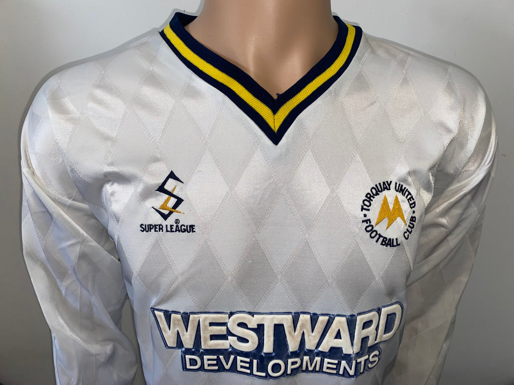 1998/99 TORQUAY UNITED MATCH WORN AWAY SHIRT #9