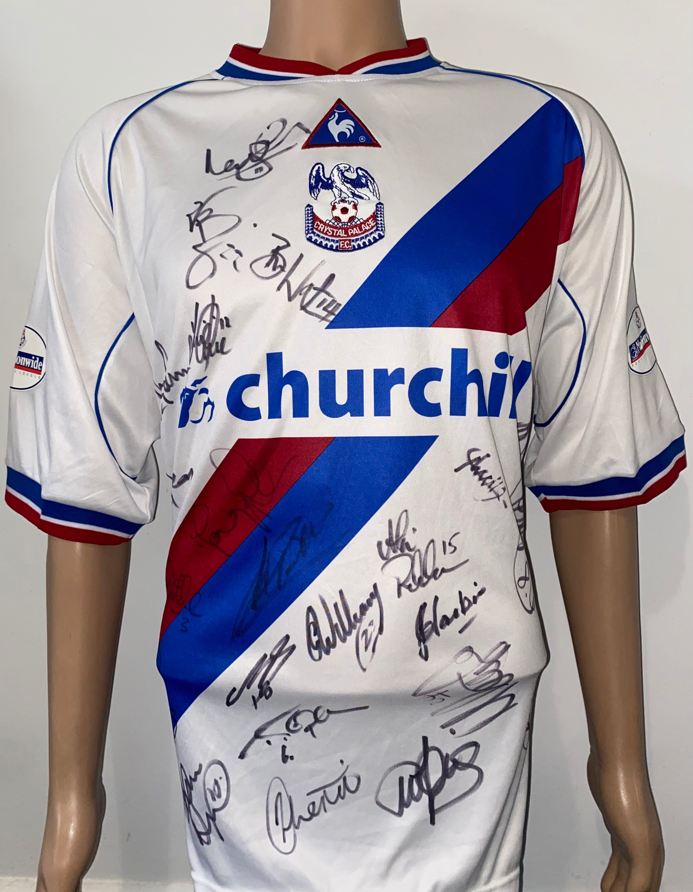 2002/03 CRYSTAL PALACE LE COQ SPORTIF MATCH WORN AWAY SHIRT (FLEMING #2)