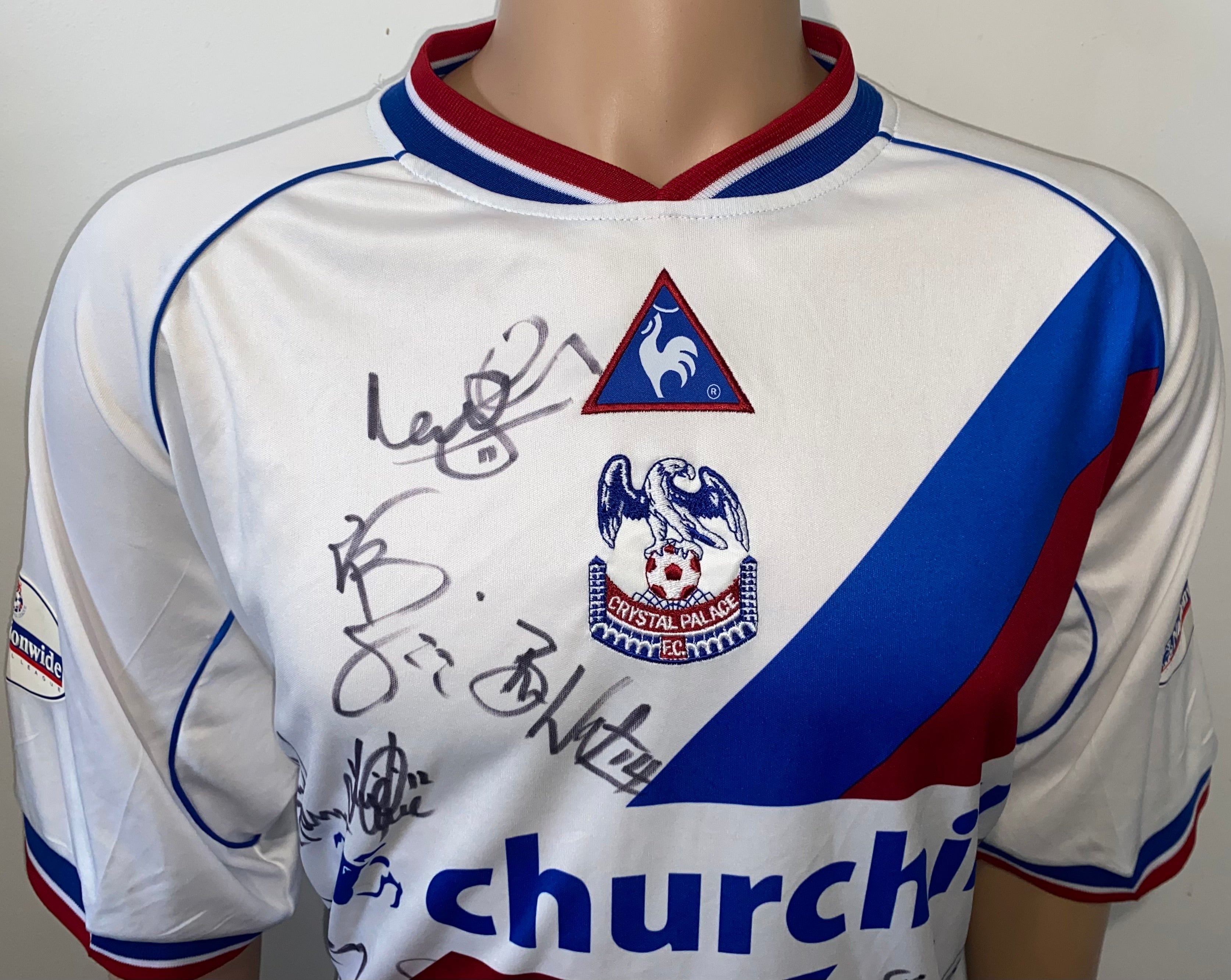 2002/03 CRYSTAL PALACE LE COQ SPORTIF MATCH WORN AWAY SHIRT (FLEMING #2)