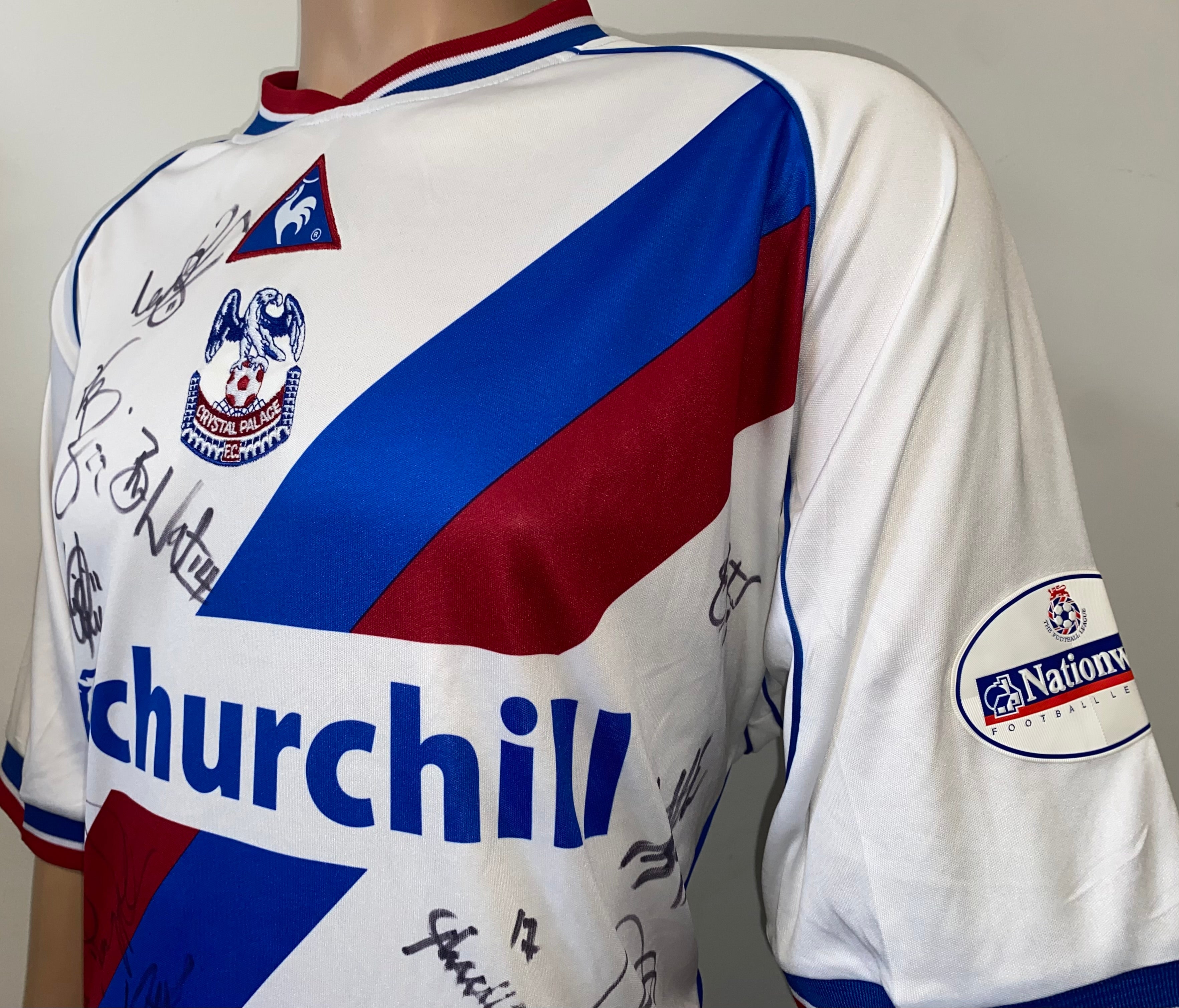 2002/03 CRYSTAL PALACE LE COQ SPORTIF MATCH WORN AWAY SHIRT (FLEMING #2)