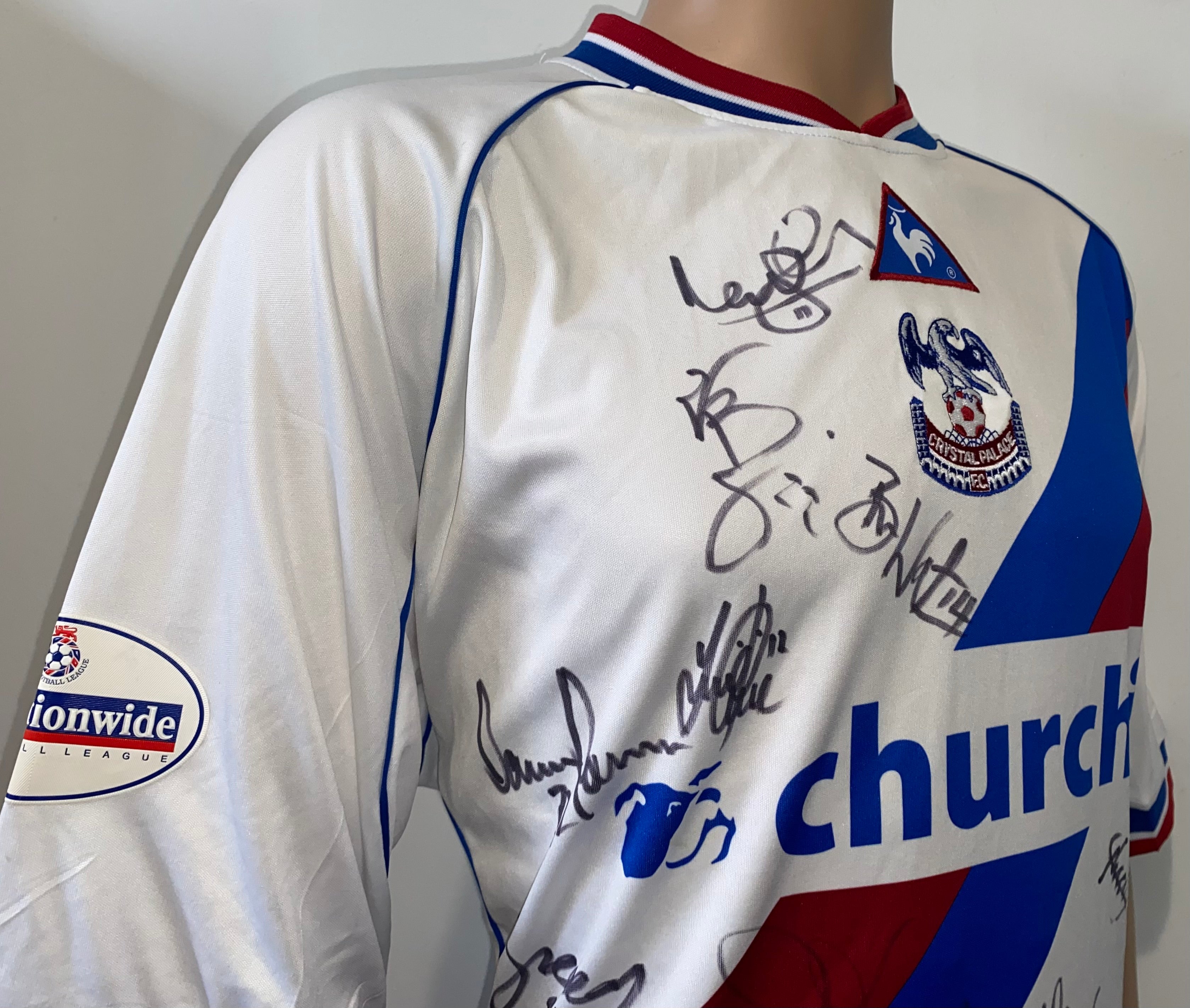 2002/03 CRYSTAL PALACE LE COQ SPORTIF MATCH WORN AWAY SHIRT (FLEMING #2)