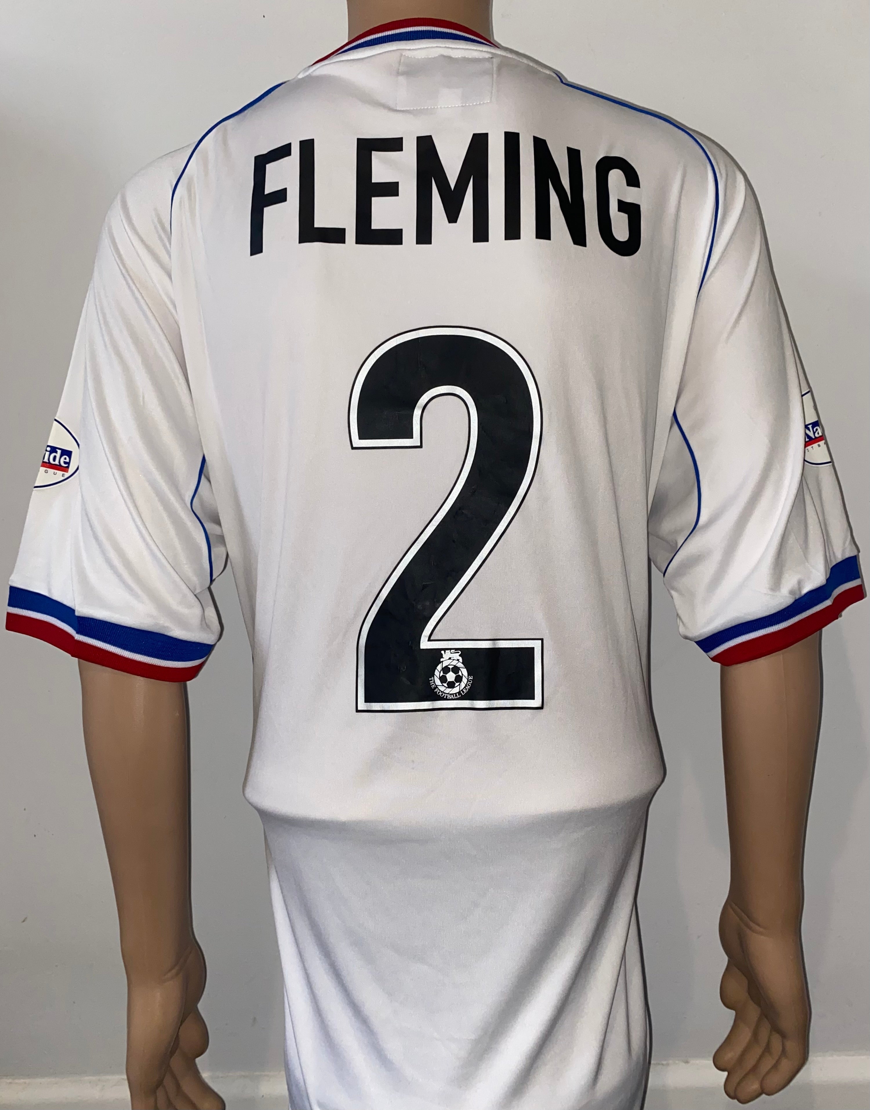 2002/03 CRYSTAL PALACE LE COQ SPORTIF MATCH WORN AWAY SHIRT (FLEMING #2)