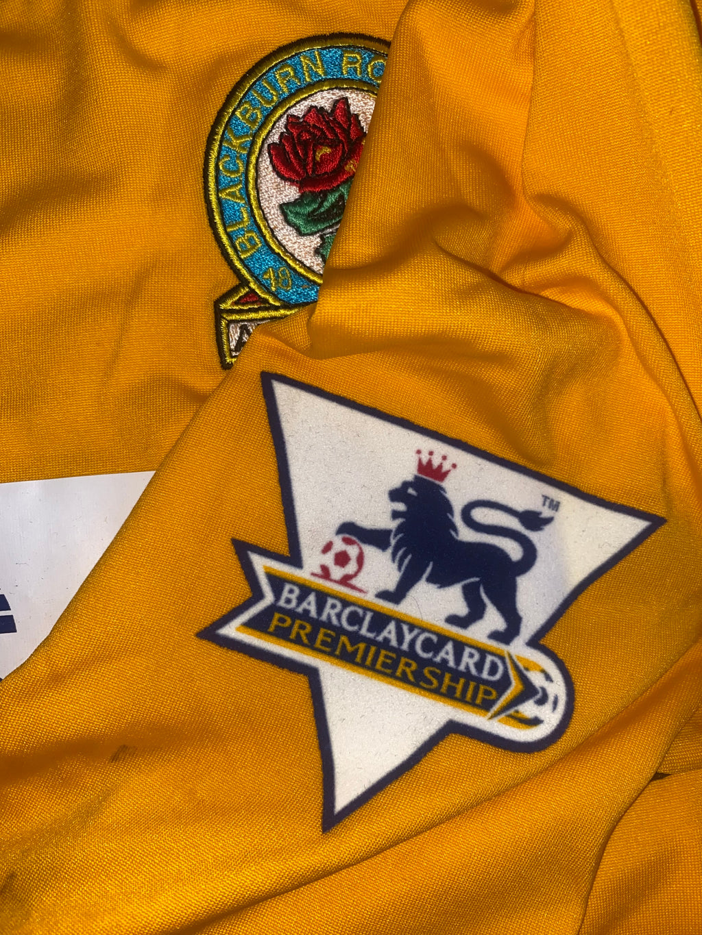 2003/04 BLACKBURN ROVERS MATCH WORN AWAY SHIRT (DAVID THOMPSON #20)