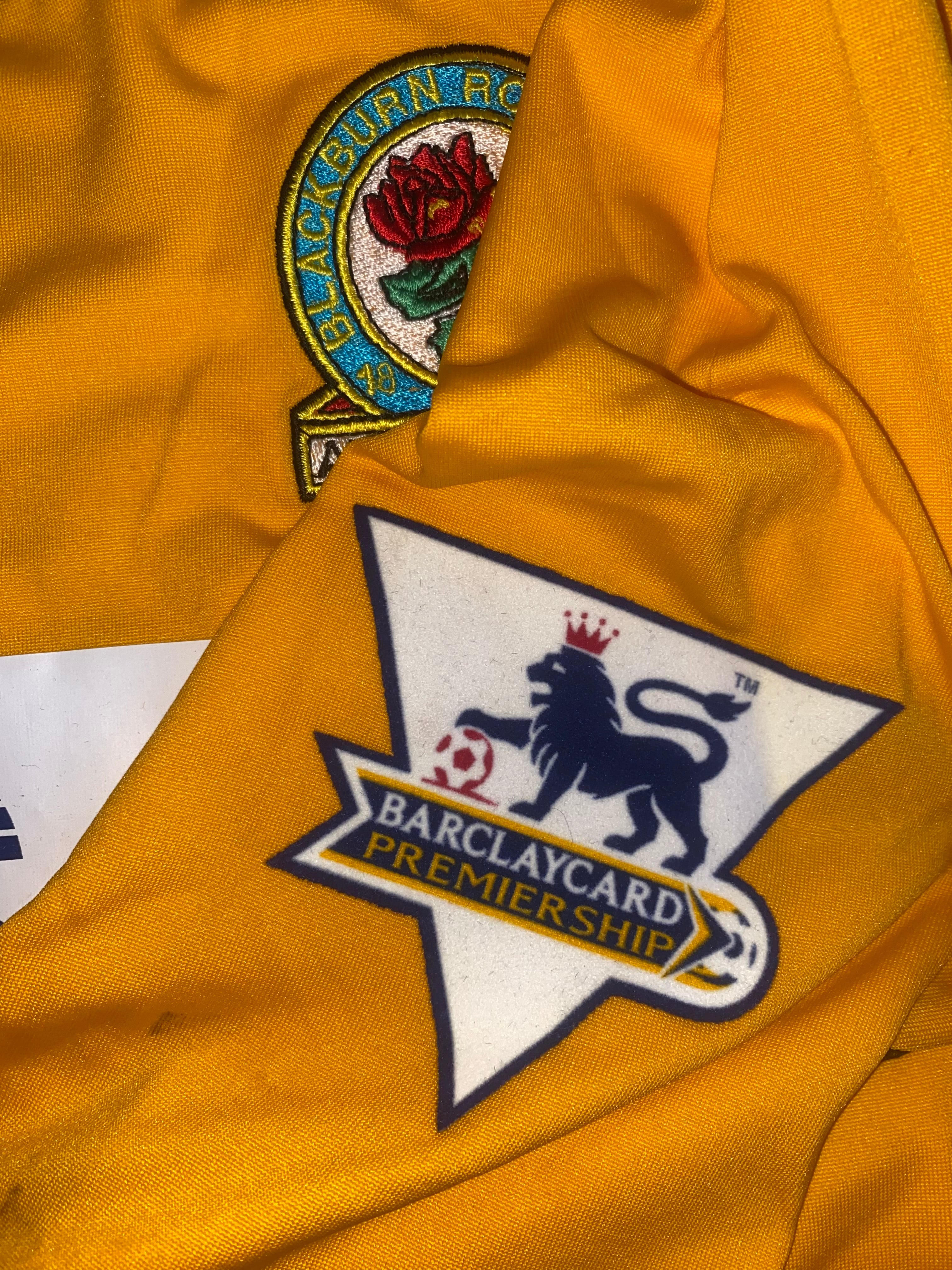 2003/04 BLACKBURN ROVERS MATCH WORN AWAY SHIRT (DAVID THOMPSON #20)