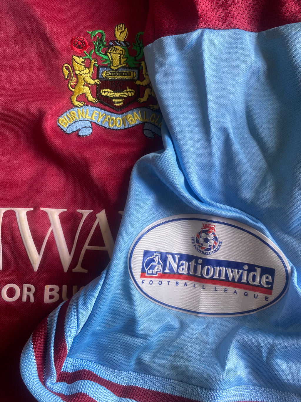 2003/04 BURNLEY MATCH WORN HOME SHIRT (DAVID MAY #5)