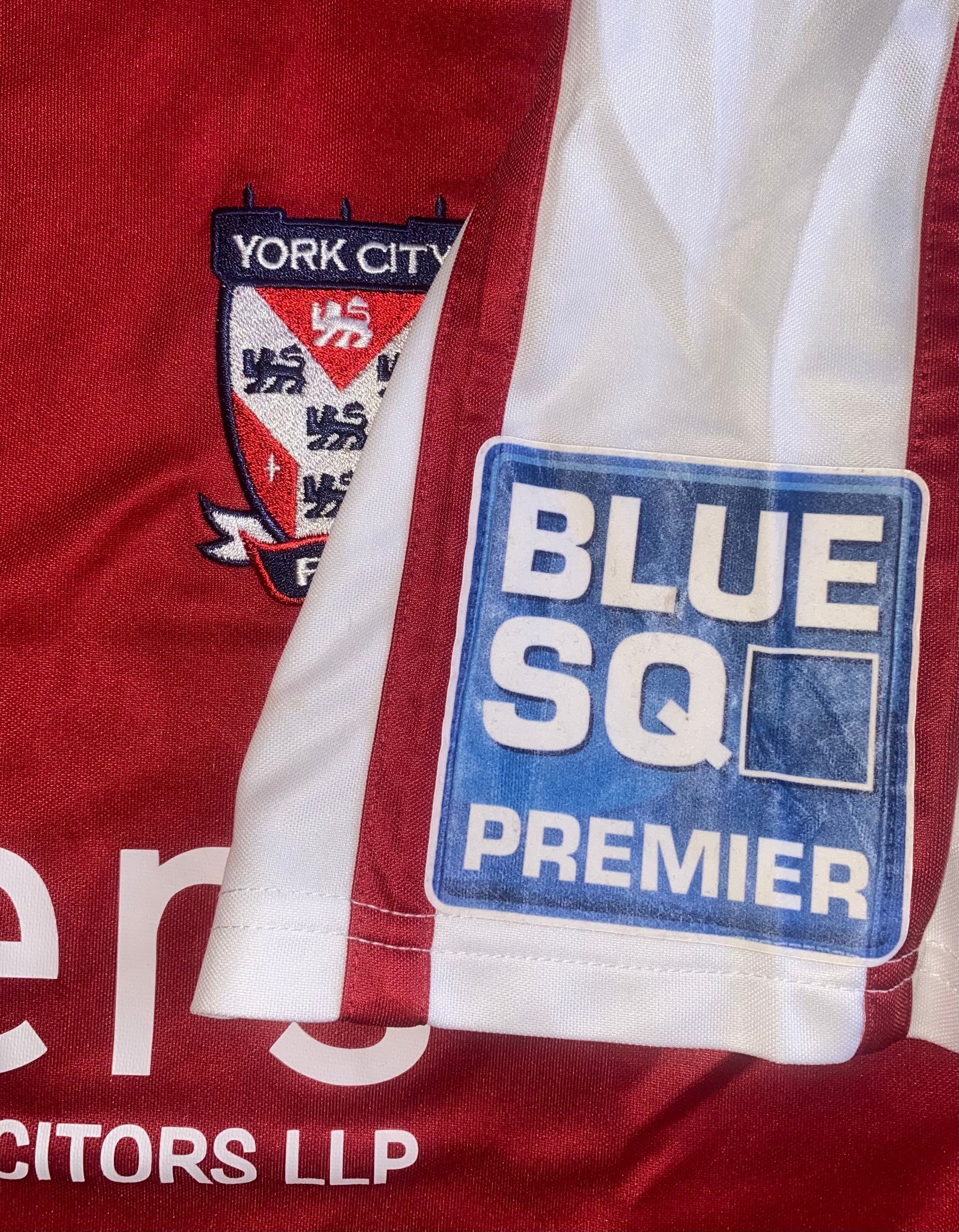 2010/11 YORK CITY MATCH WORN HOME SHIRT (MCDERMOTT #23)