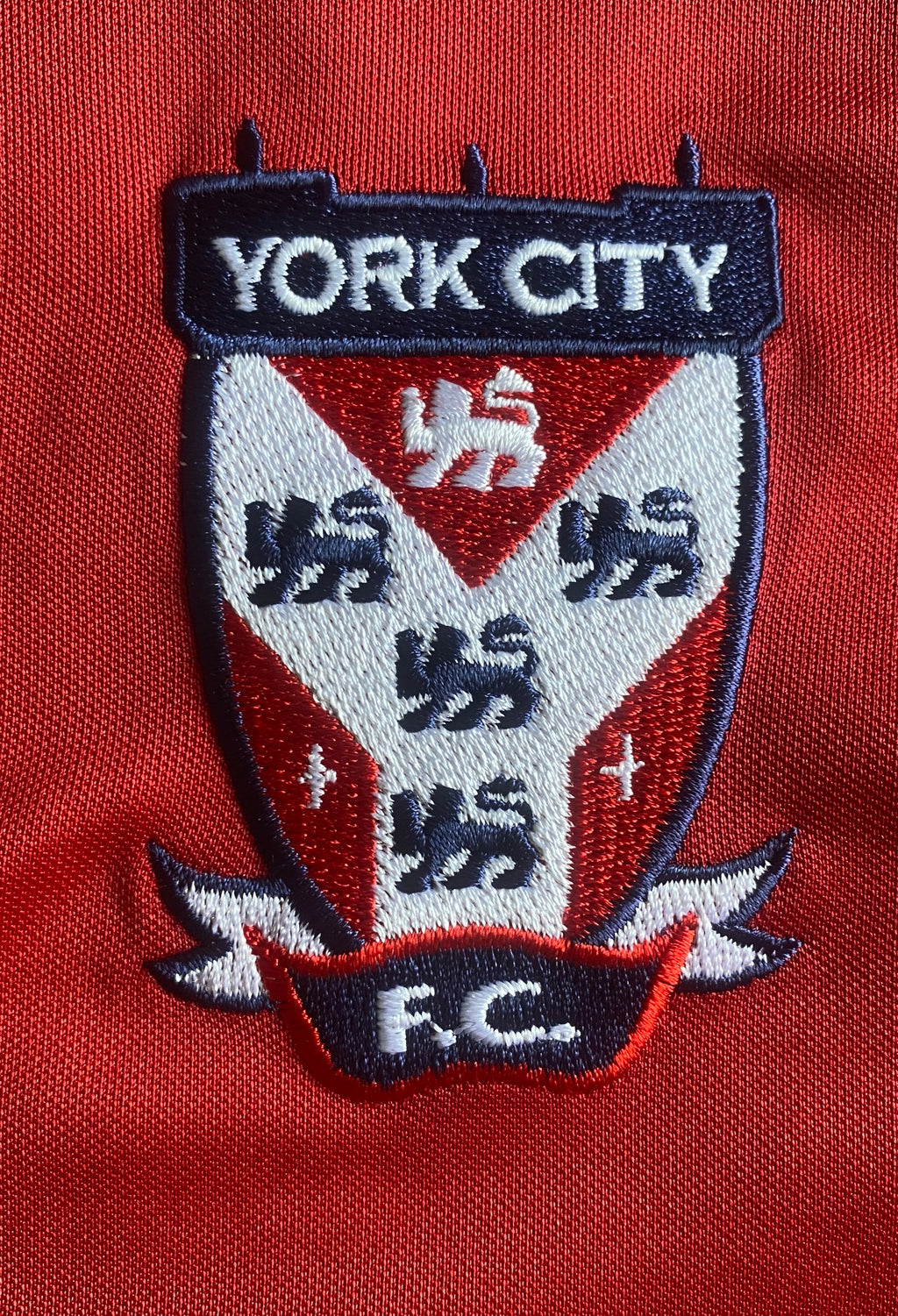2010/11 YORK CITY MATCH WORN HOME SHIRT (MCDERMOTT #23)
