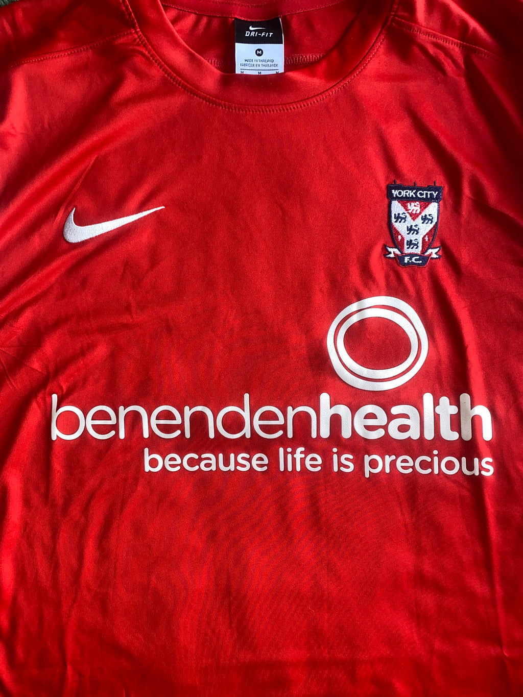 2012/13 YORK CITY MATCH WORN HOME SHIRT (MCREADY #15)