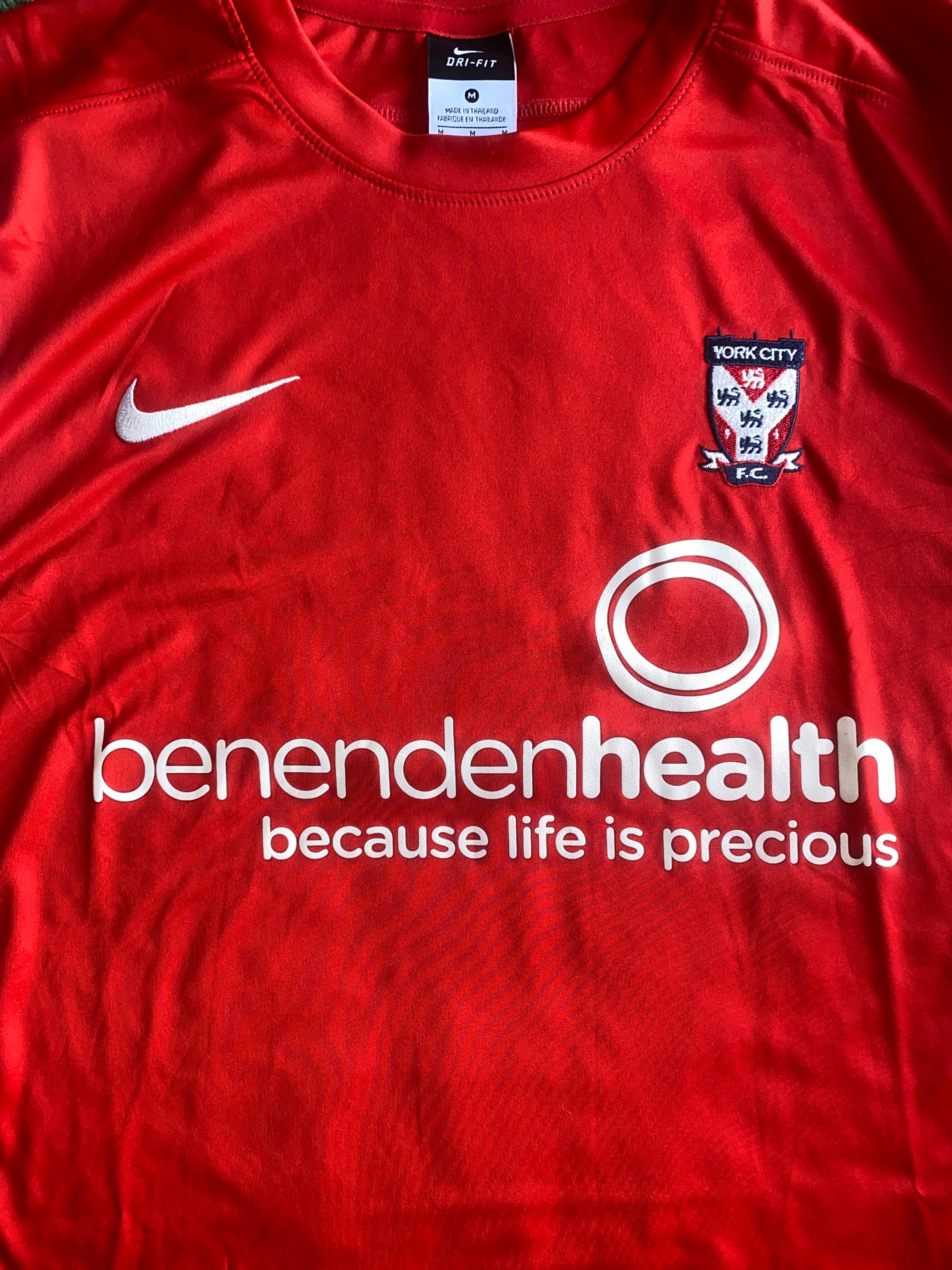 2012/13 YORK CITY MATCH WORN HOME SHIRT (MCREADY #15)