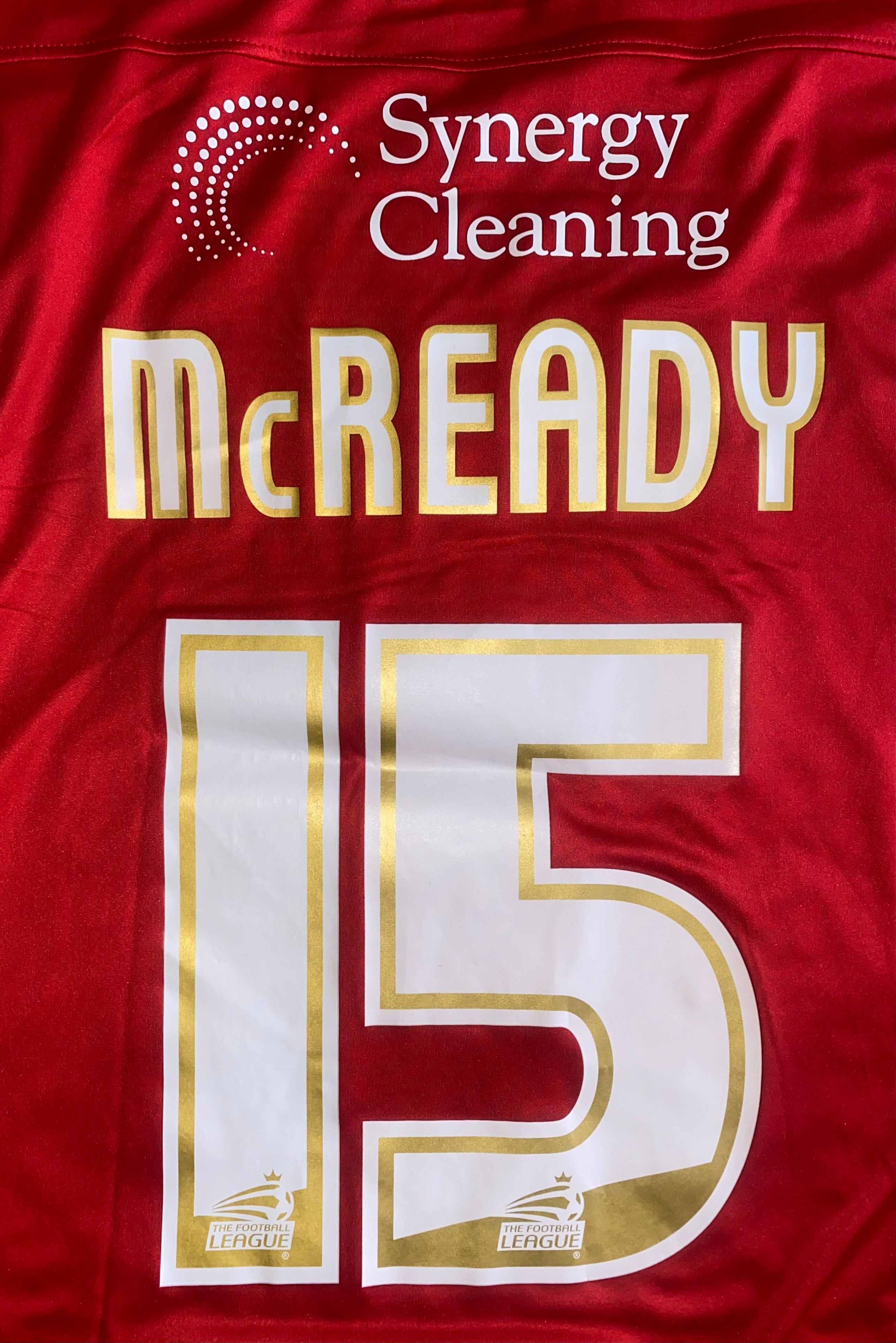 2012/13 YORK CITY MATCH WORN HOME SHIRT (MCREADY #15)