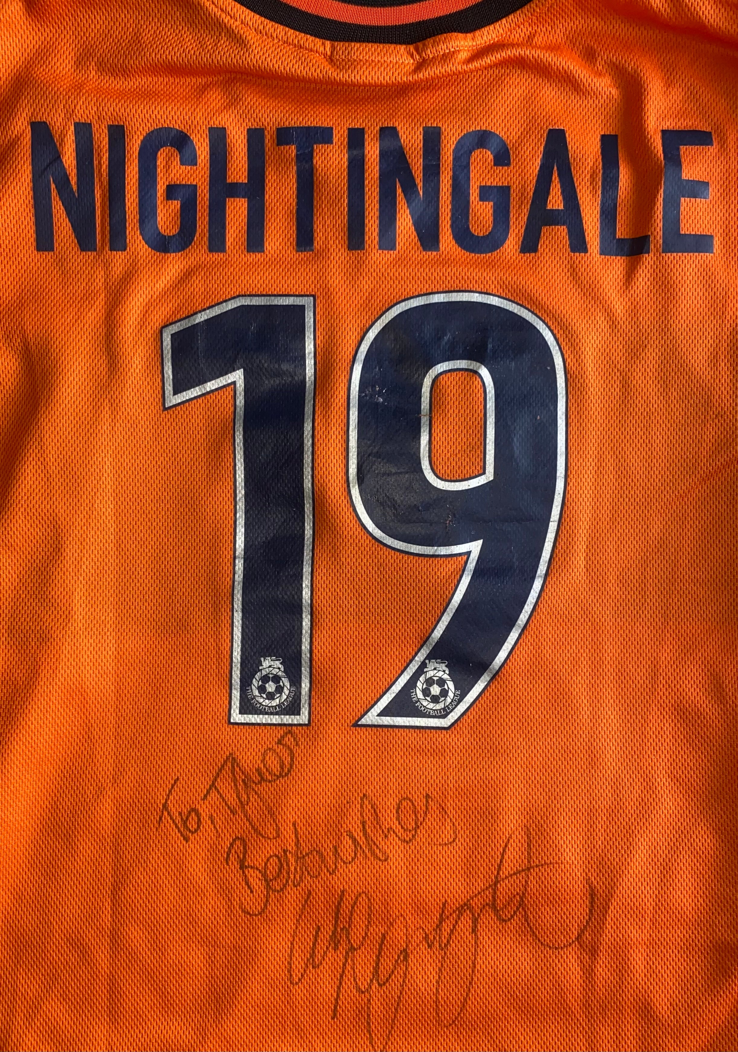 2000/01 MATCH WORN PORTSMOUTH AWAY SHIRT (NIGHTINGALE #19)