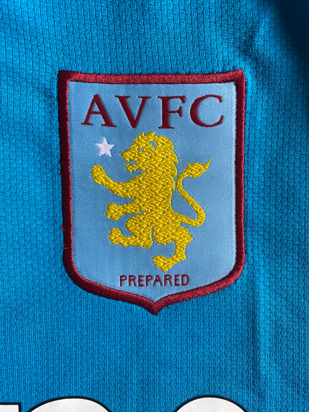 2008/09 ASTON VILLA UEFA CUP MATCH AWAY ISSUE SHIRT (OSBOURNE 27)