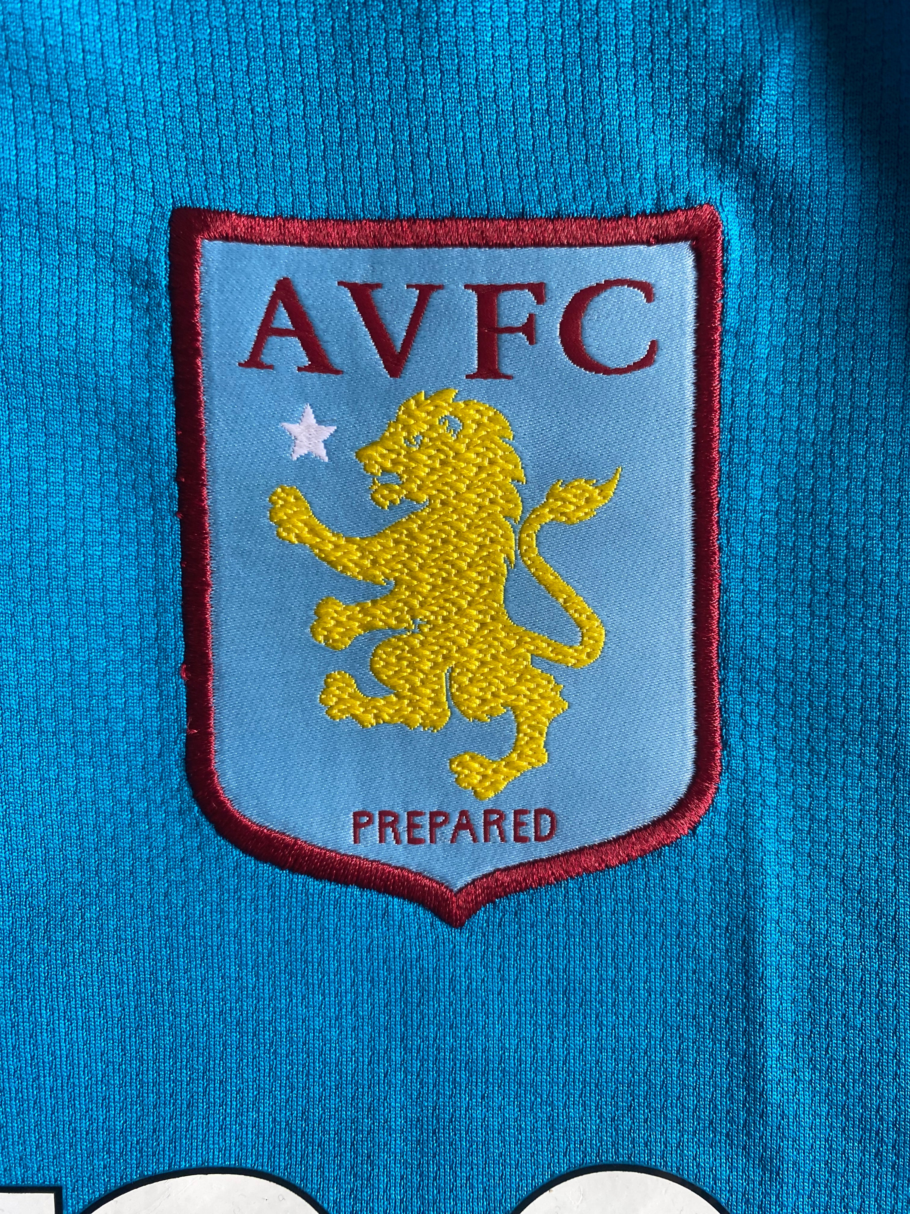 2008/09 ASTON VILLA UEFA CUP MATCH AWAY ISSUE SHIRT (OSBOURNE 27)