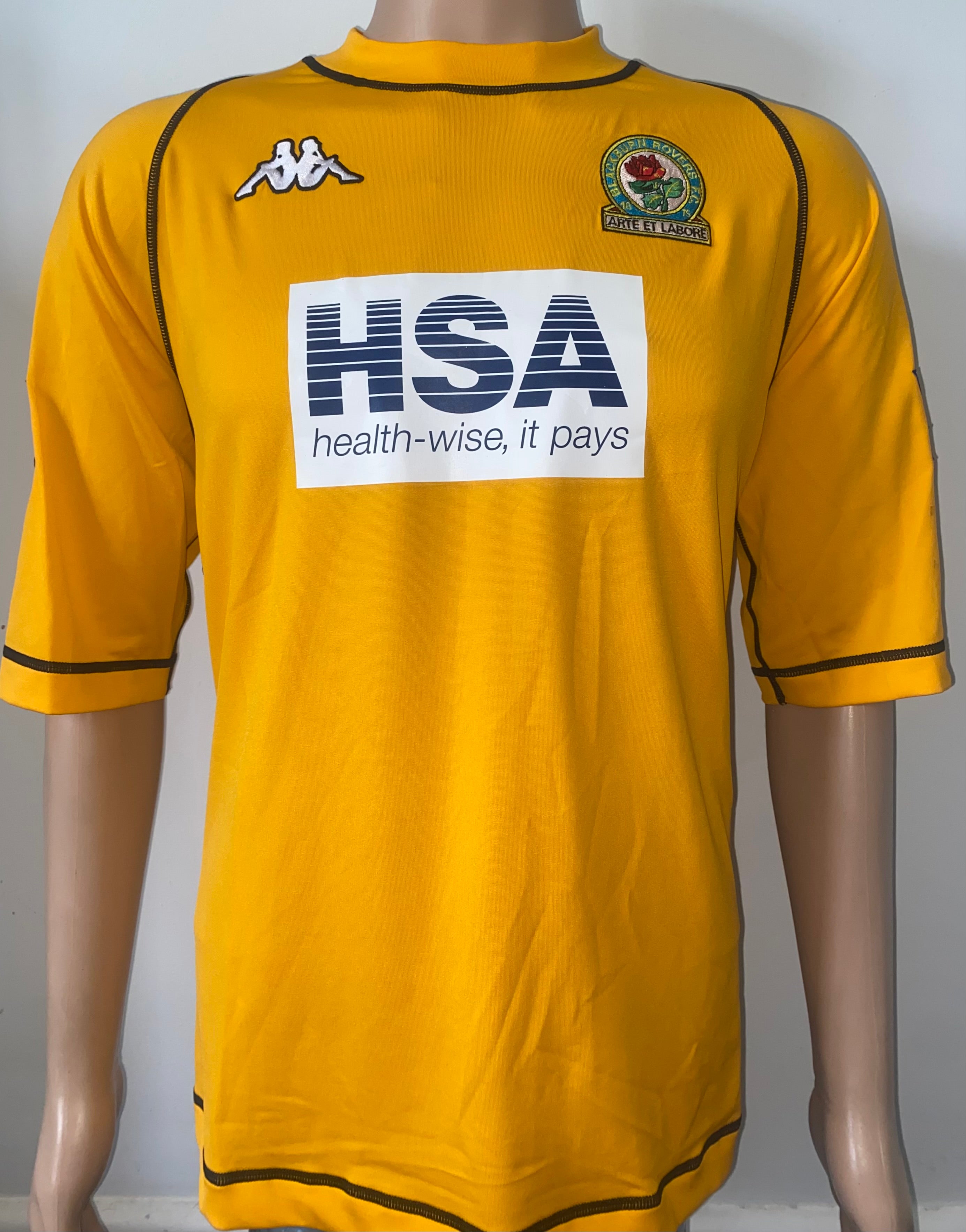 2003/04 BLACKBURN ROVERS MATCH WORN AWAY SHIRT (DAVID THOMPSON #20)