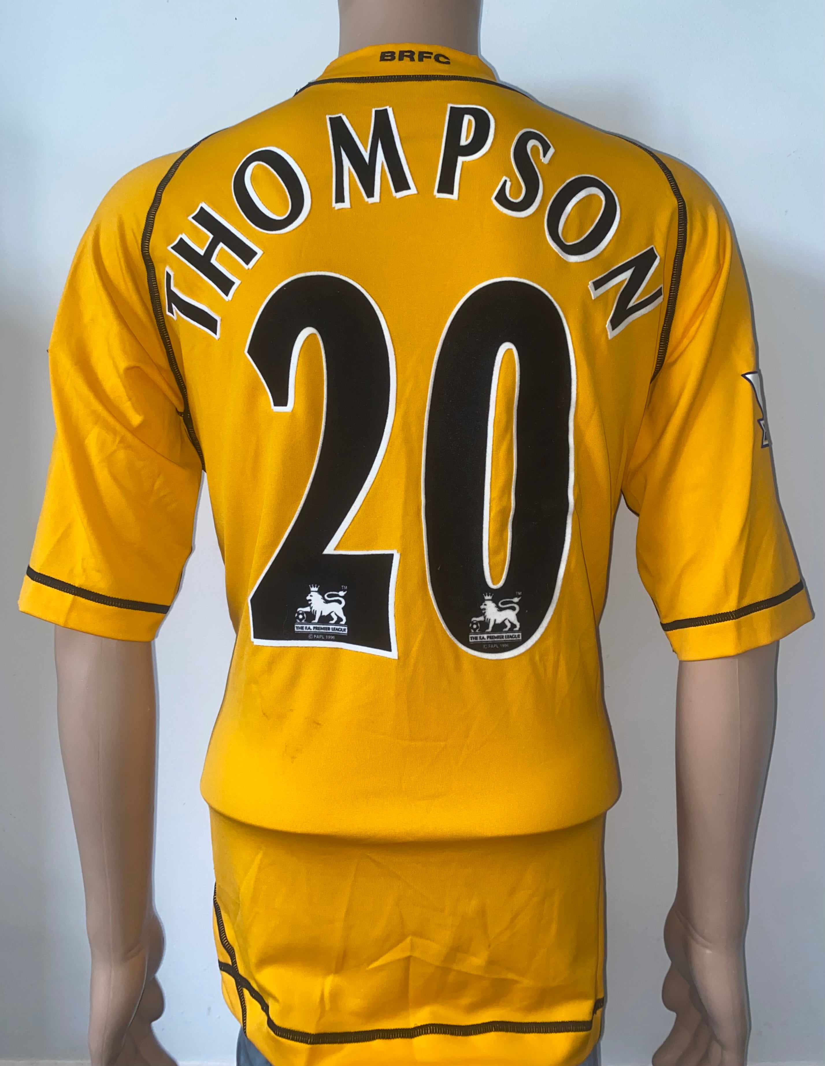 2003/04 BLACKBURN ROVERS MATCH WORN AWAY SHIRT (DAVID THOMPSON #20)
