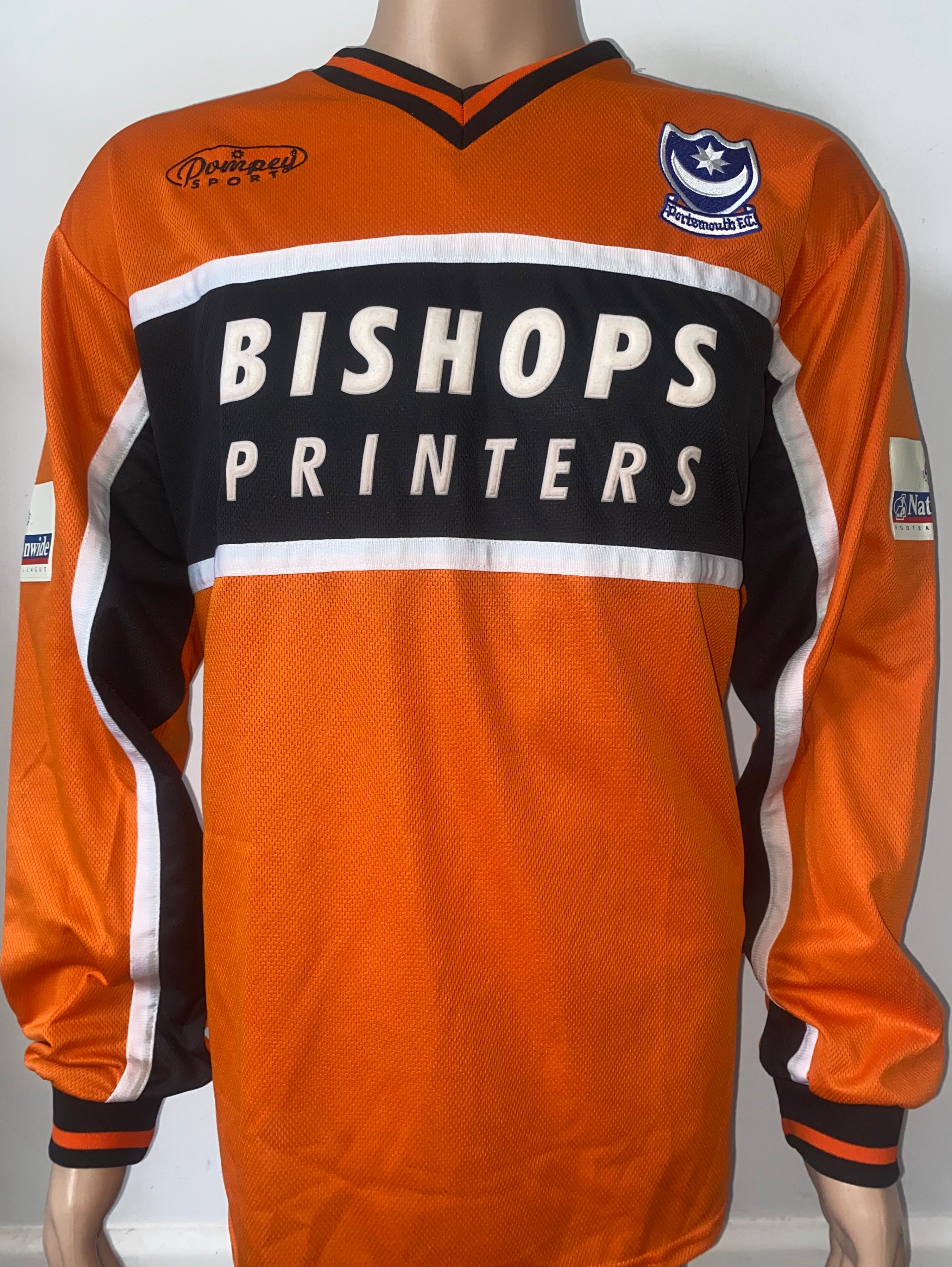 2000/01 MATCH WORN PORTSMOUTH AWAY SHIRT (NIGHTINGALE #19)