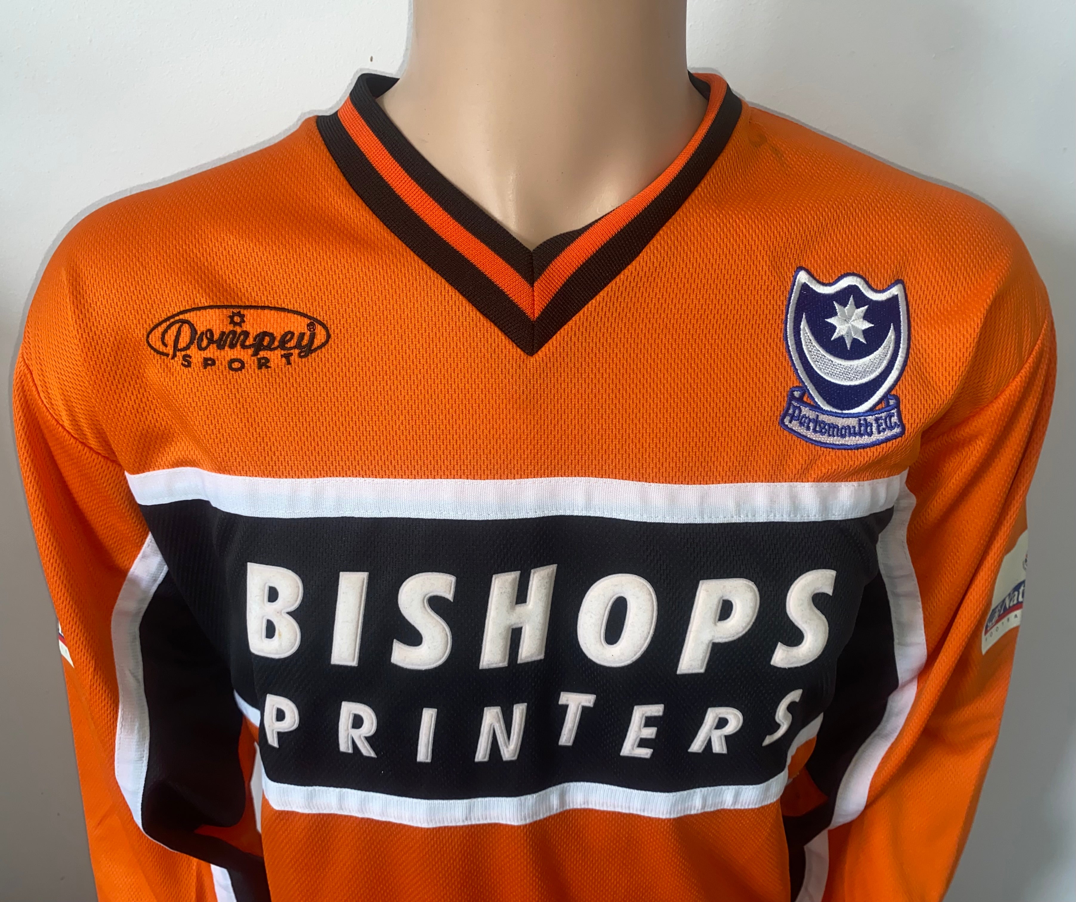 2000/01 MATCH WORN PORTSMOUTH AWAY SHIRT (NIGHTINGALE #19)