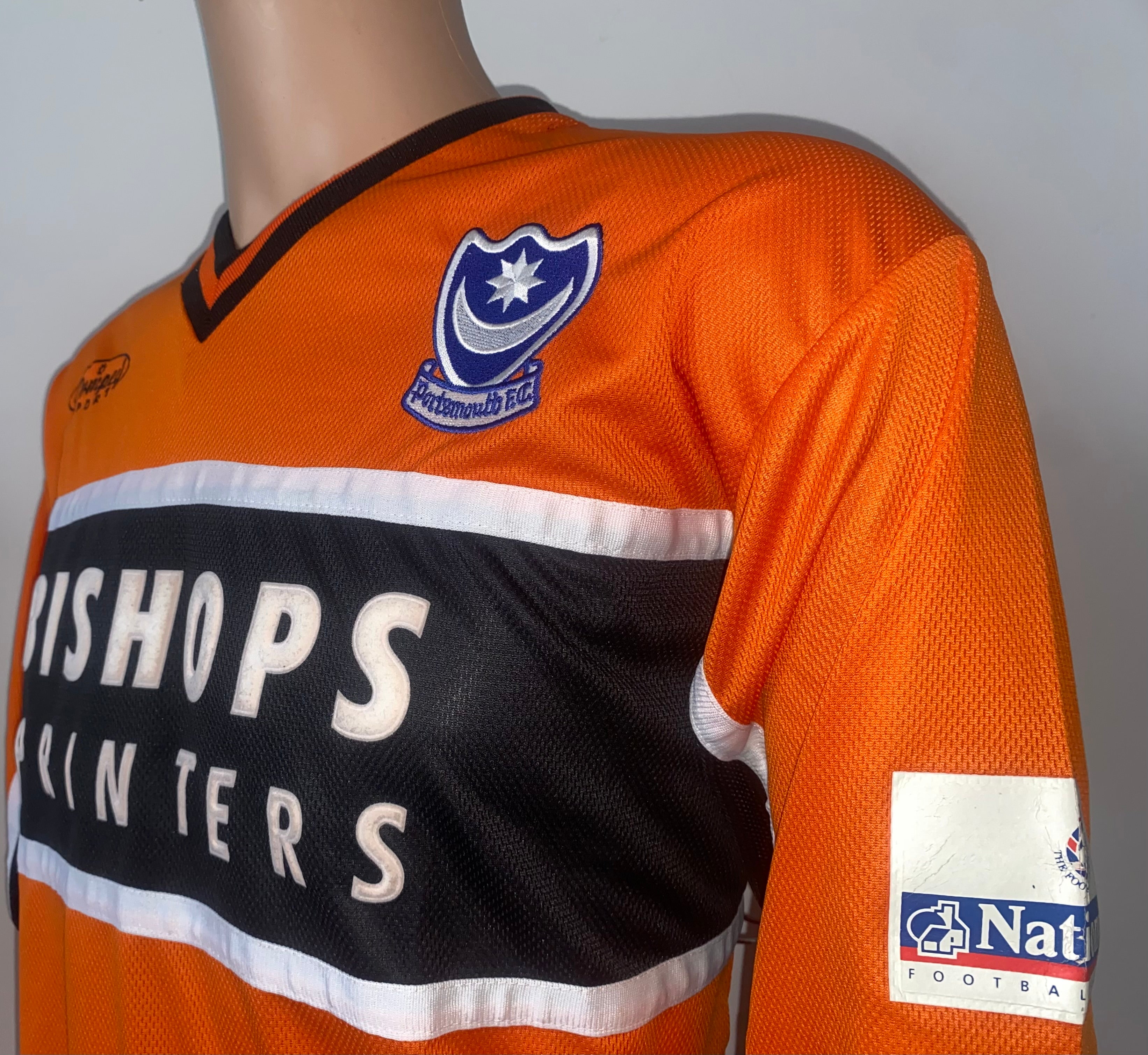 2000/01 MATCH WORN PORTSMOUTH AWAY SHIRT (NIGHTINGALE #19)