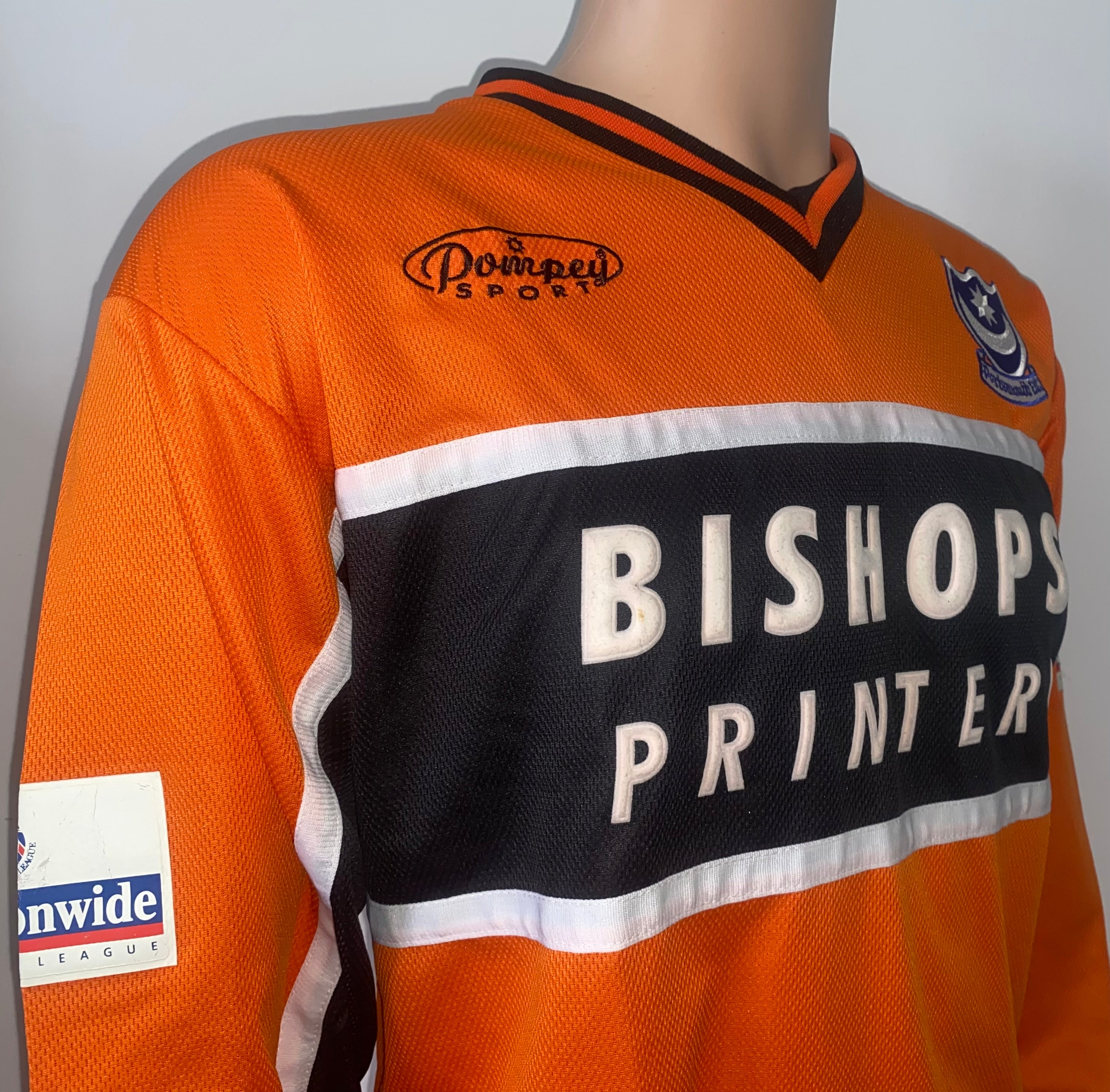 2000/01 MATCH WORN PORTSMOUTH AWAY SHIRT (NIGHTINGALE #19)